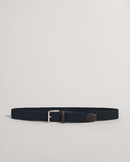 Men's Elastic Braid Belt - MARINE