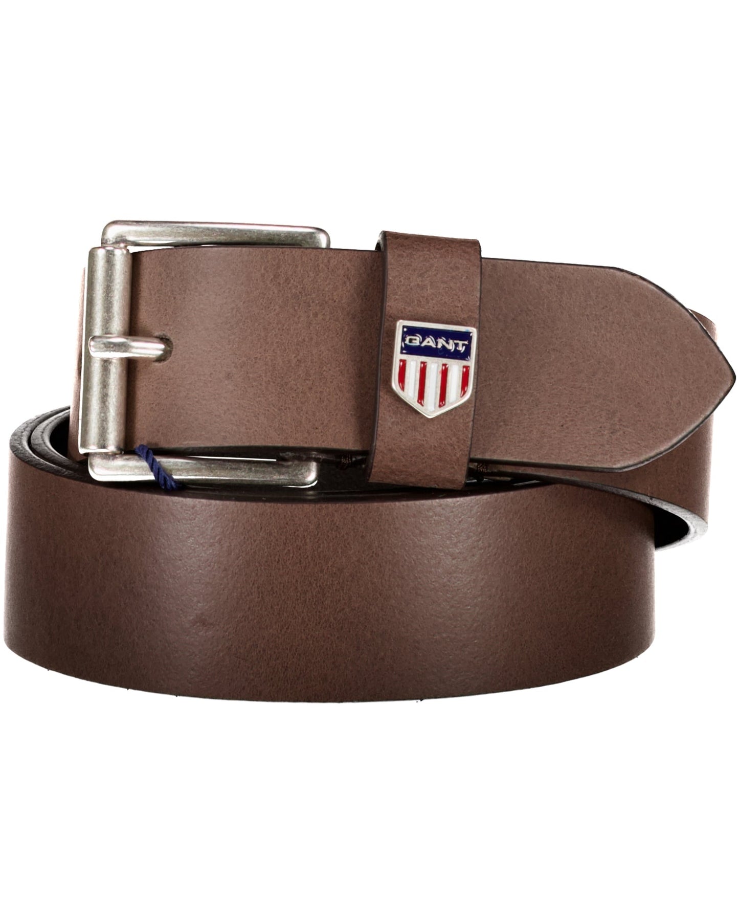 Men's Retro Shield Leather Belt - DELICIOSO BROWN