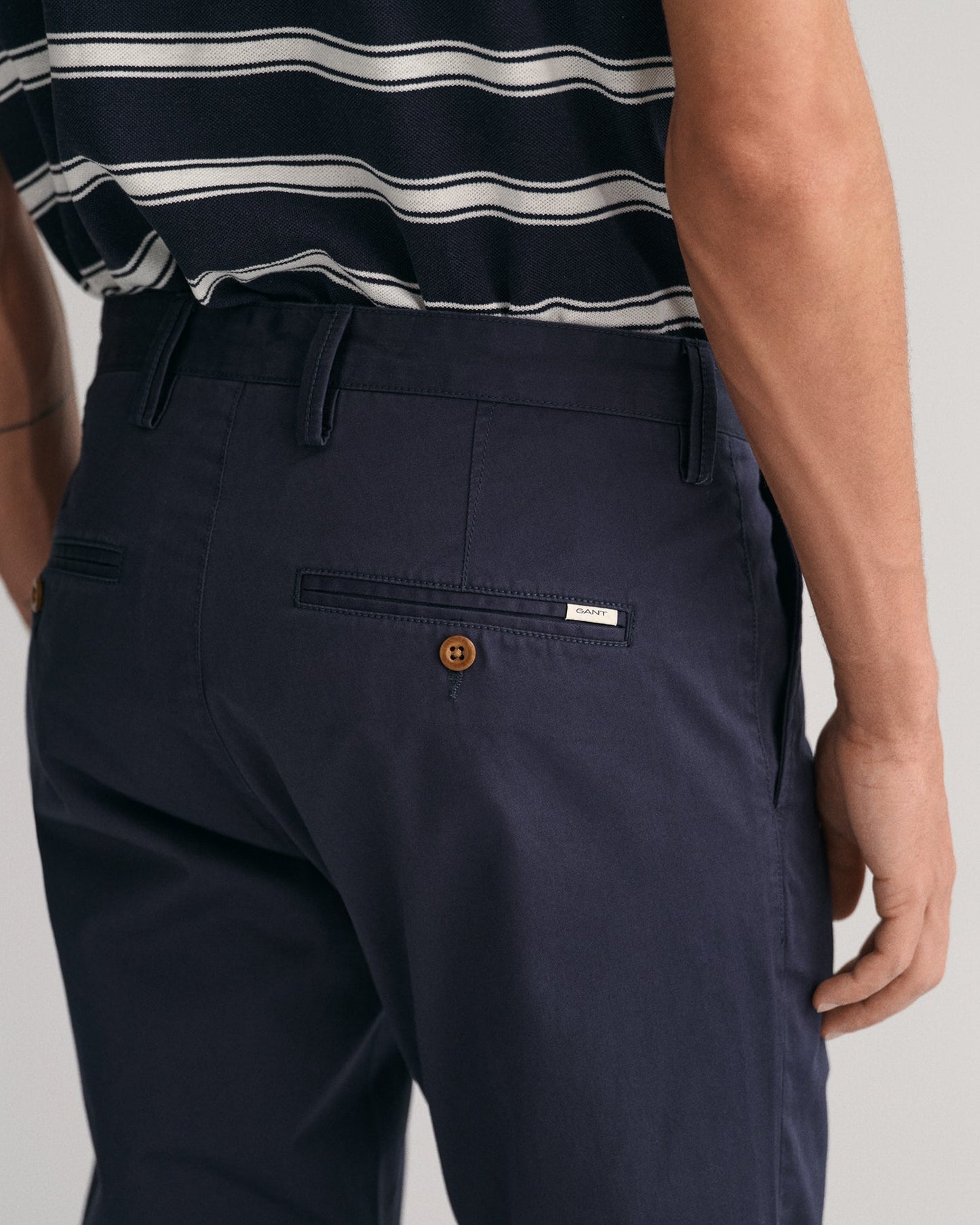 Men's Slim Fit Twill Chinos - MARINE