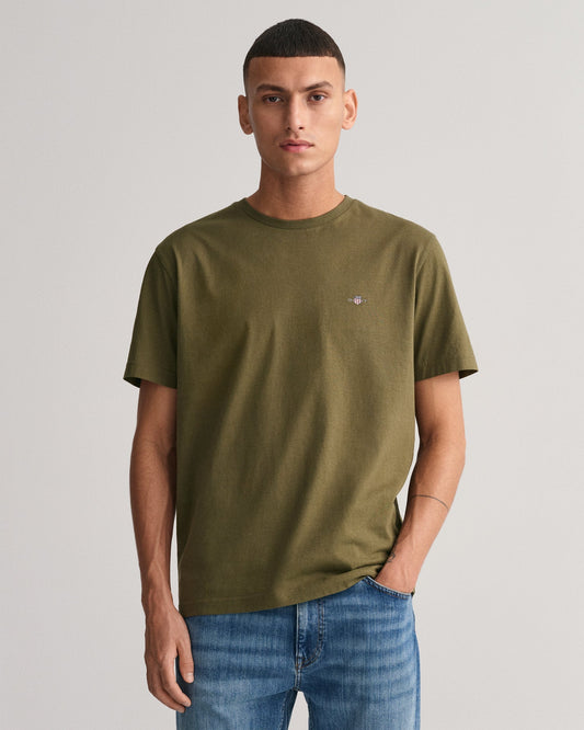 Men's Regular Fit Shield T-Shirt - JUNIPER GREEN