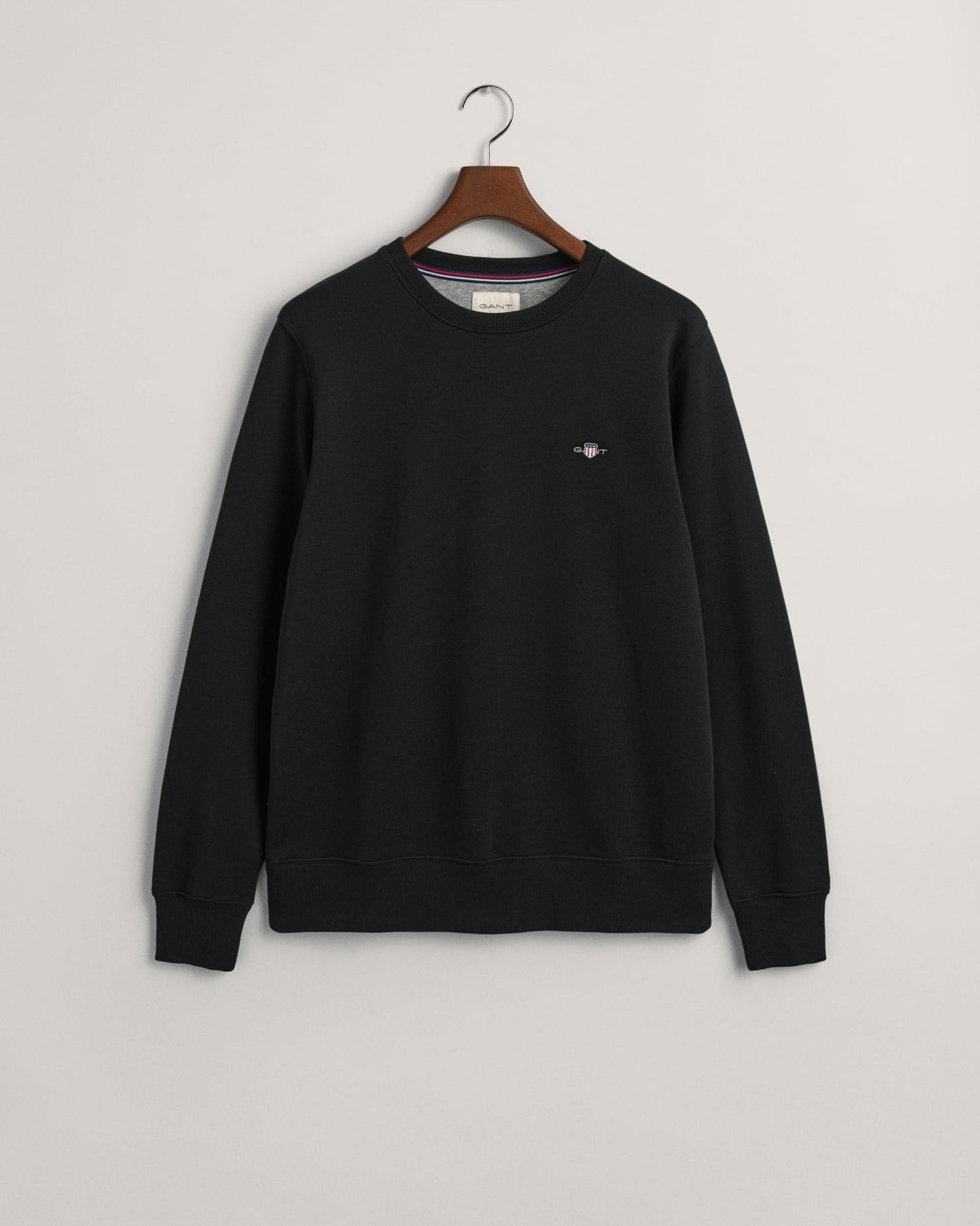 Men's Shield Crew Neck Sweatshirt - BLACK