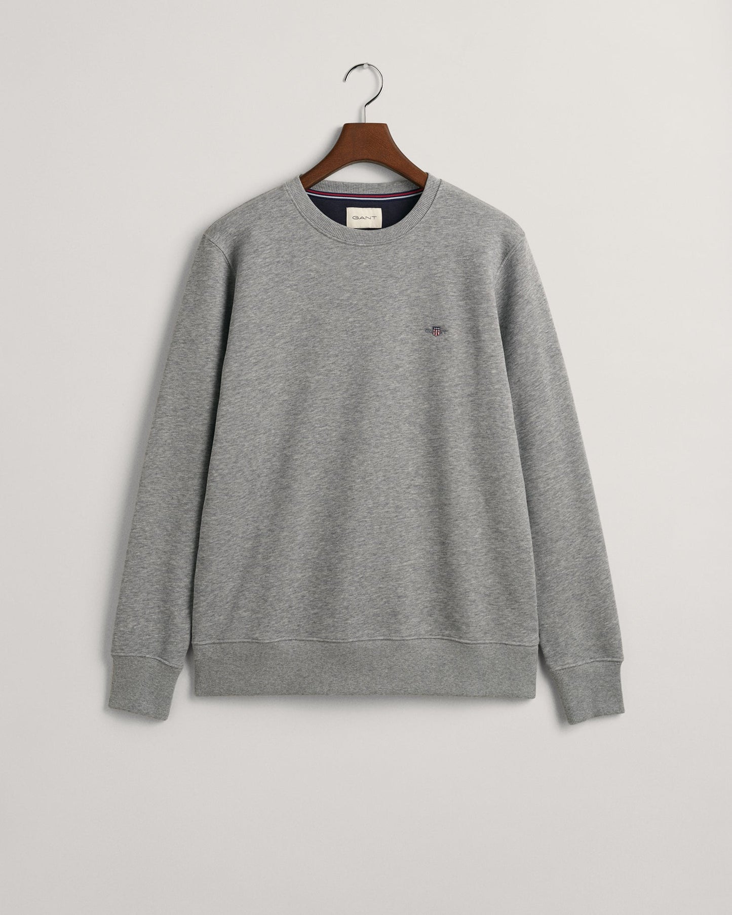 Men's Shield Crew Neck Sweatshirt - GREY MELANGE