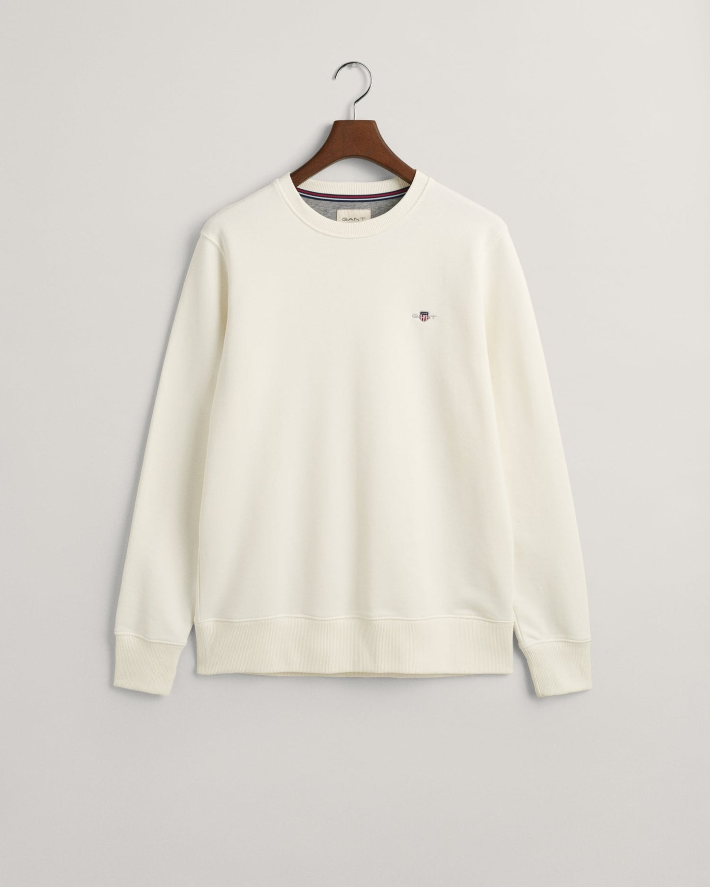 Men's Shield Crew Neck Sweatshirt - EGGSHELL