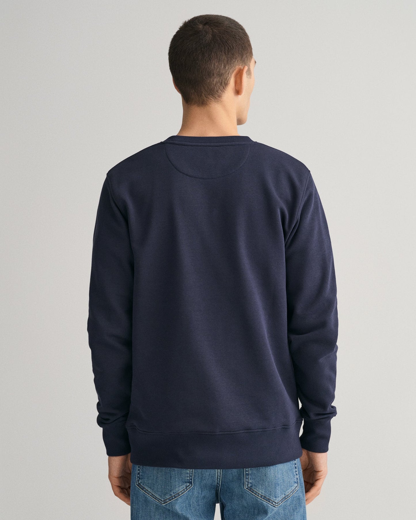 Men's Shield Crew Neck Sweatshirt - EVENING BLUE