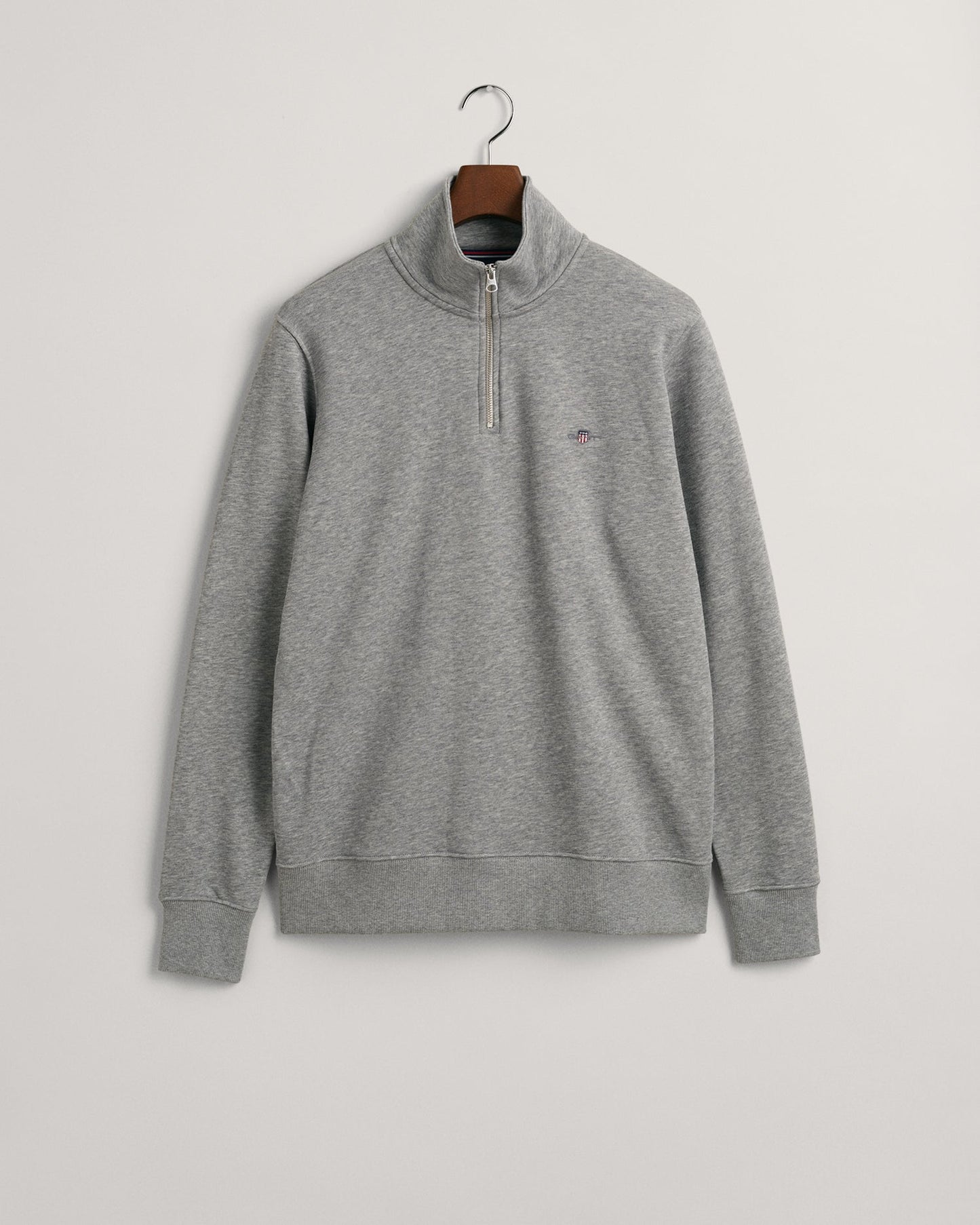 Men's Shield Half-Zip Sweatshirt - GREY MELANGE