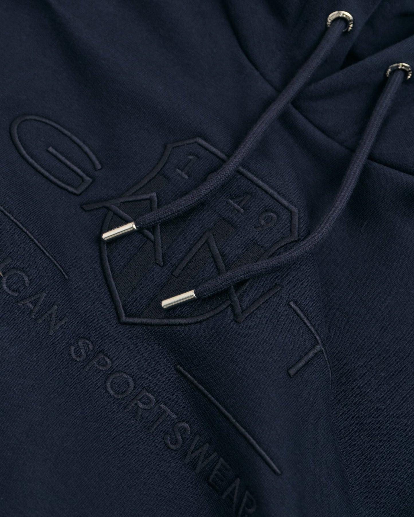 Men's Tonal Shield Hoodie - EVENING BLUE