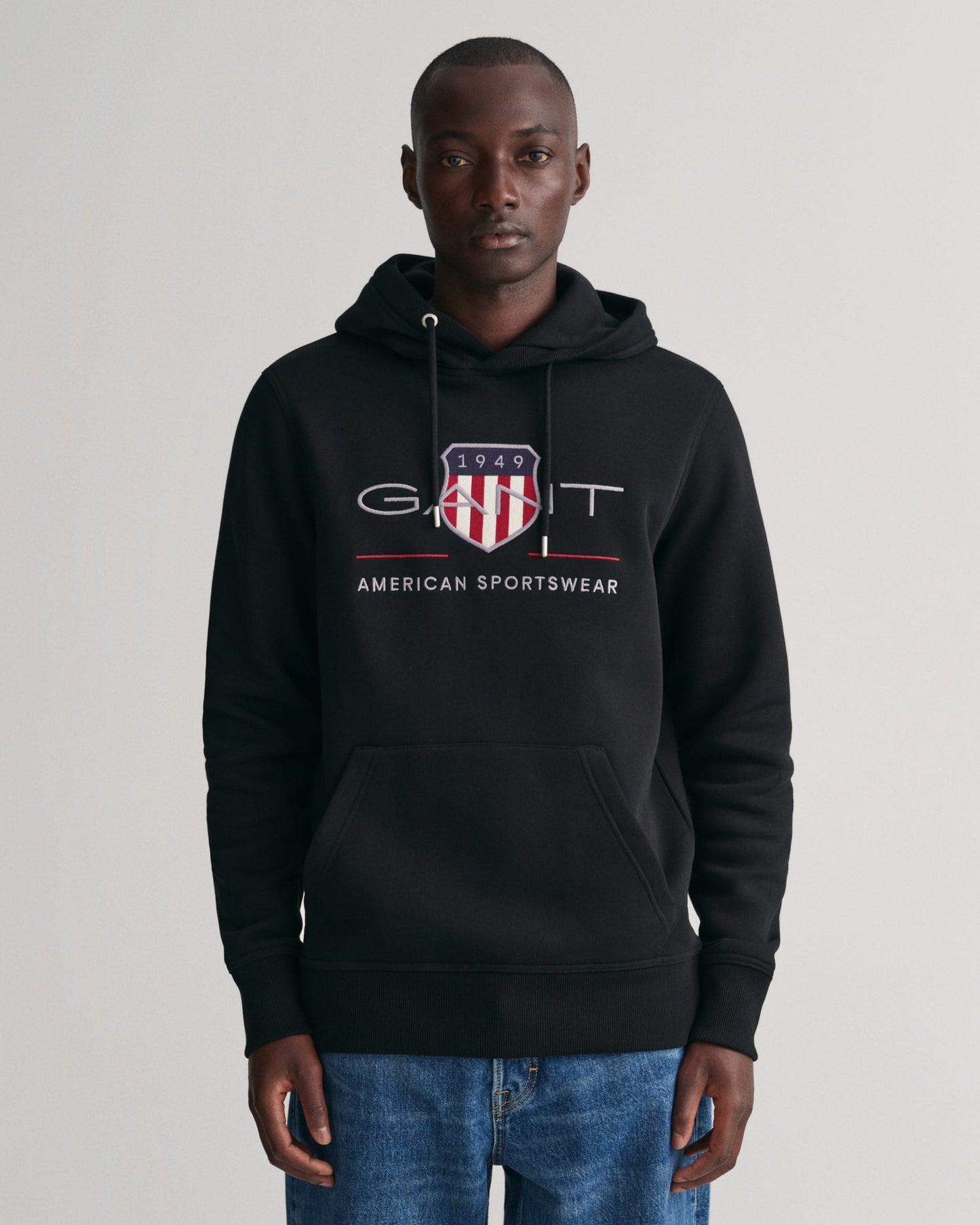 Men's Archive Shield Hoodie - BLACK