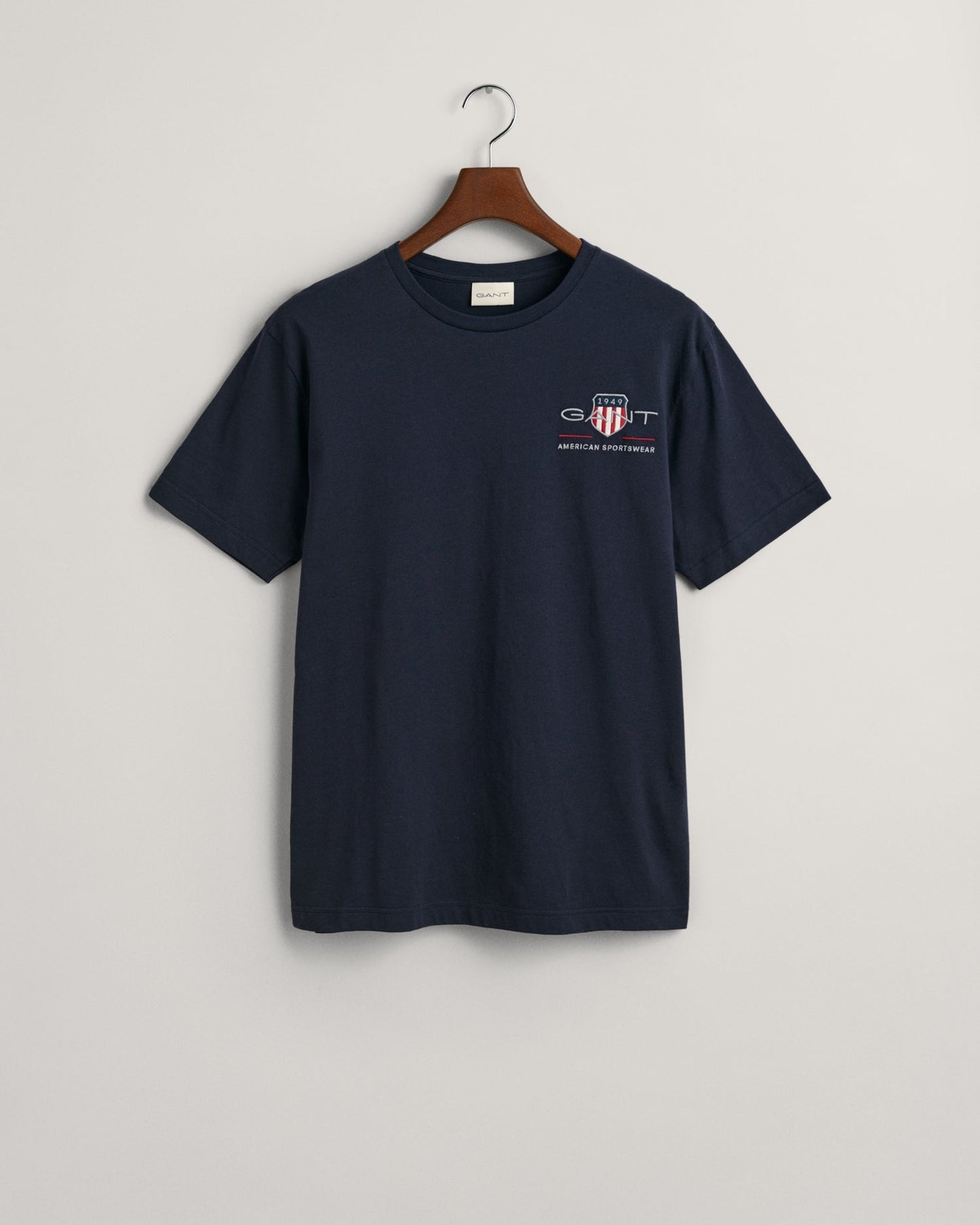 Men's Embroidered Archive Shield T-Shirt - EVENING BLUE