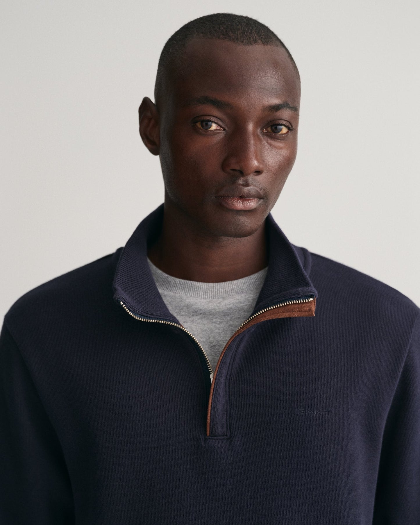 Men's Sacker Rib Half-Zip Sweatshirt - EVENING BLUE