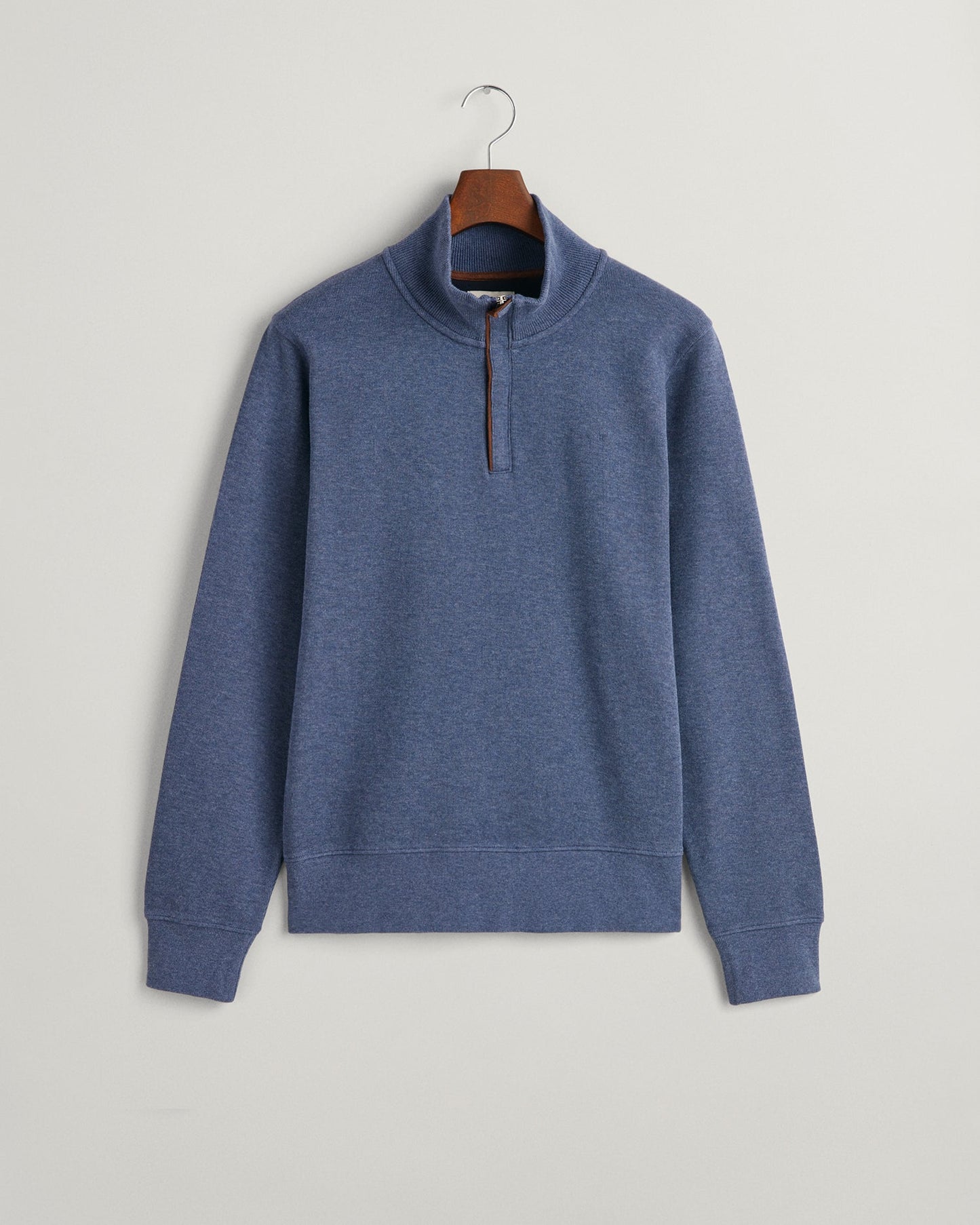 Men's Sacker Rib Half-Zip Sweatshirt - DARK JEANSBLUE MELANGE