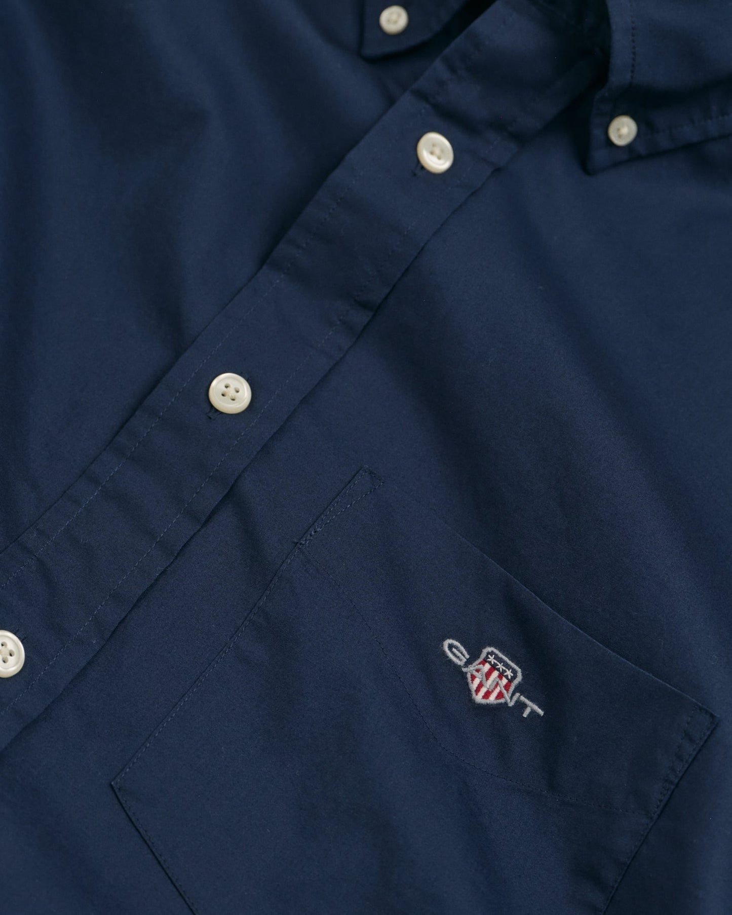 Men's Regular Fit Poplin Shirt - MARINE