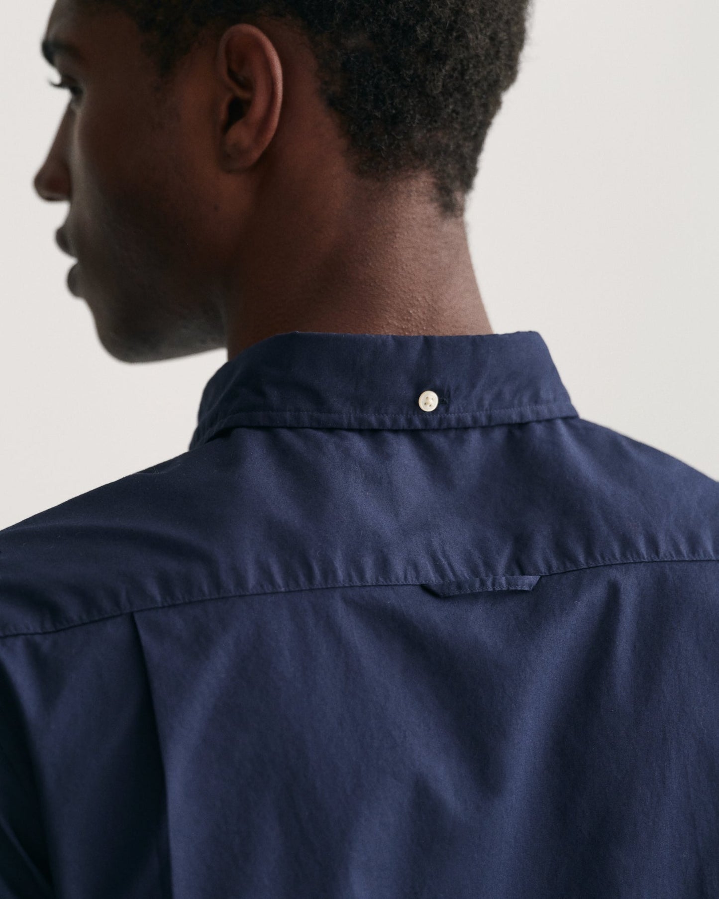 Men's Slim Fit Poplin Shirt - MARINE