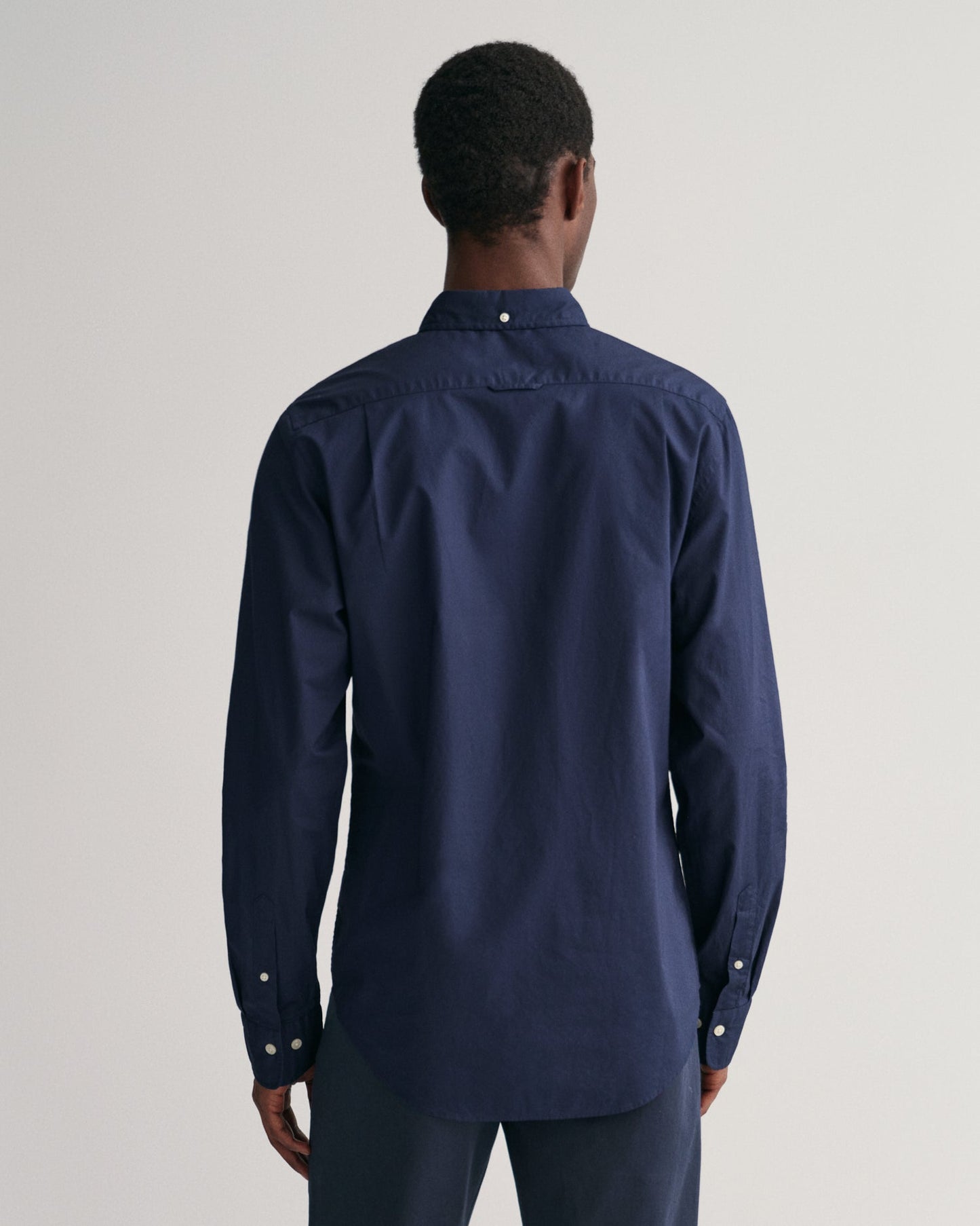 Men's Slim Fit Poplin Shirt - MARINE