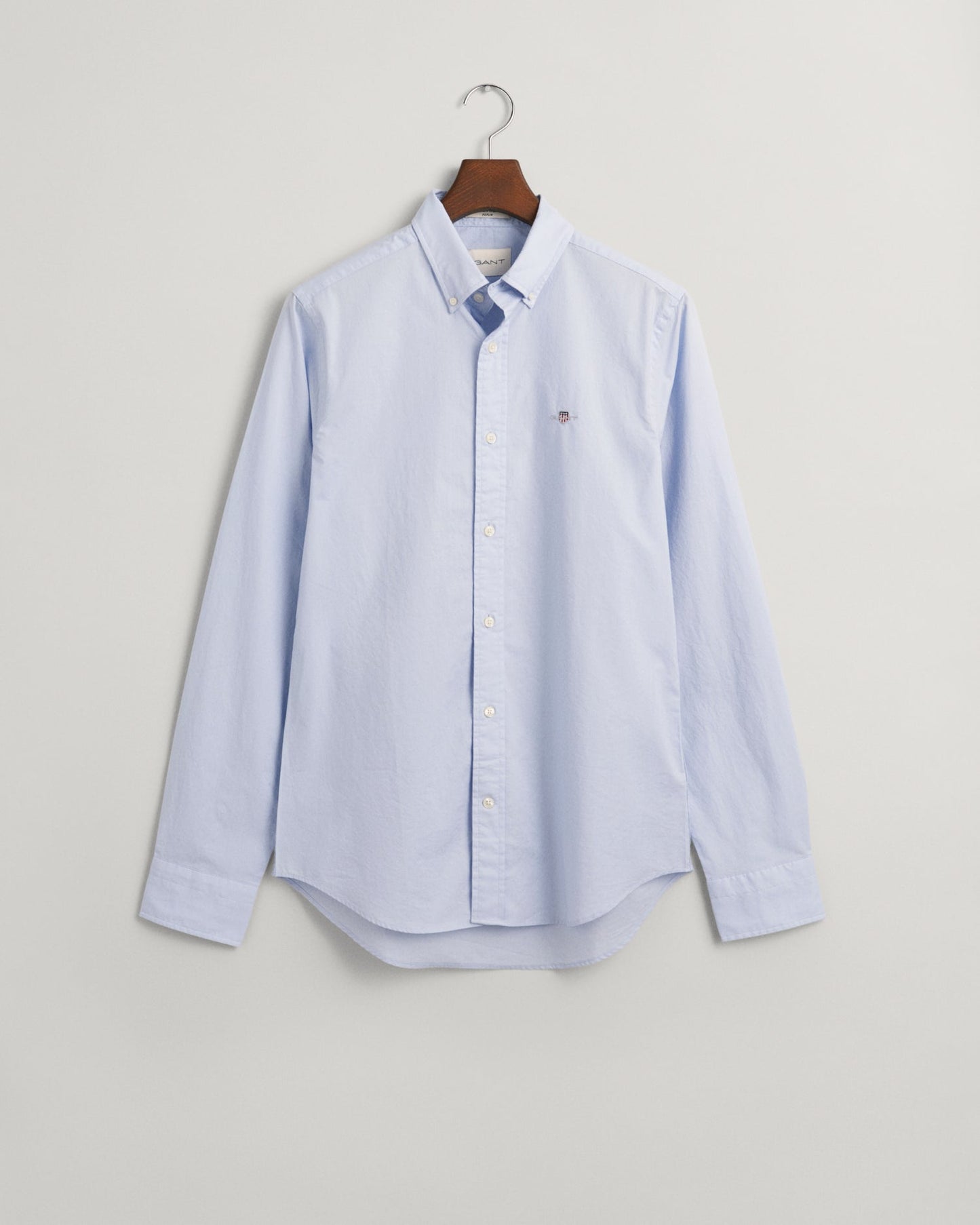 Men's Slim Fit Poplin Shirt - LIGHT BLUE