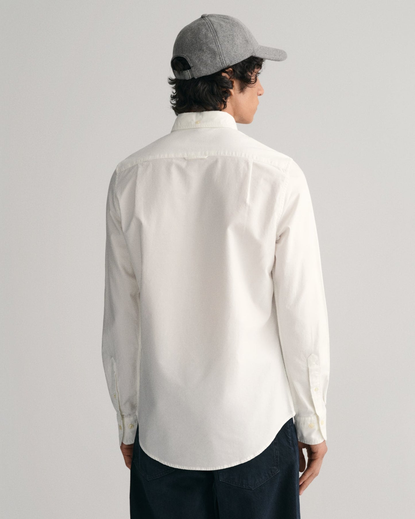 Men's Slim Fit Oxford Shirt - WHITE