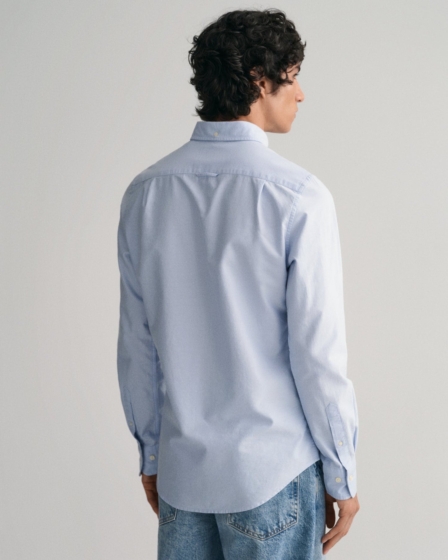 Men's Slim Fit Oxford Shirt - LIGHT BLUE