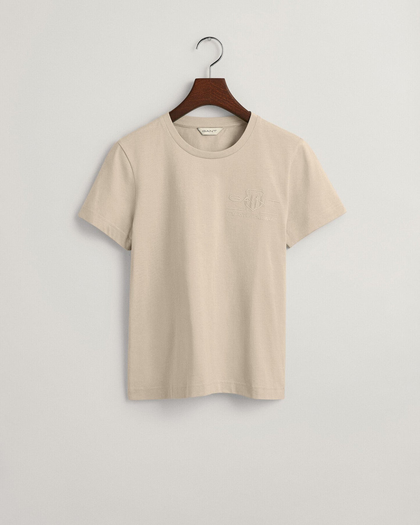 Women's Tonal Shield T-Shirt - LINEN