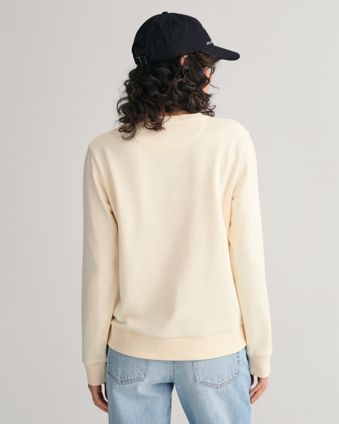 Women's Tonal Shield Crew Neck Sweatshirt - LINEN