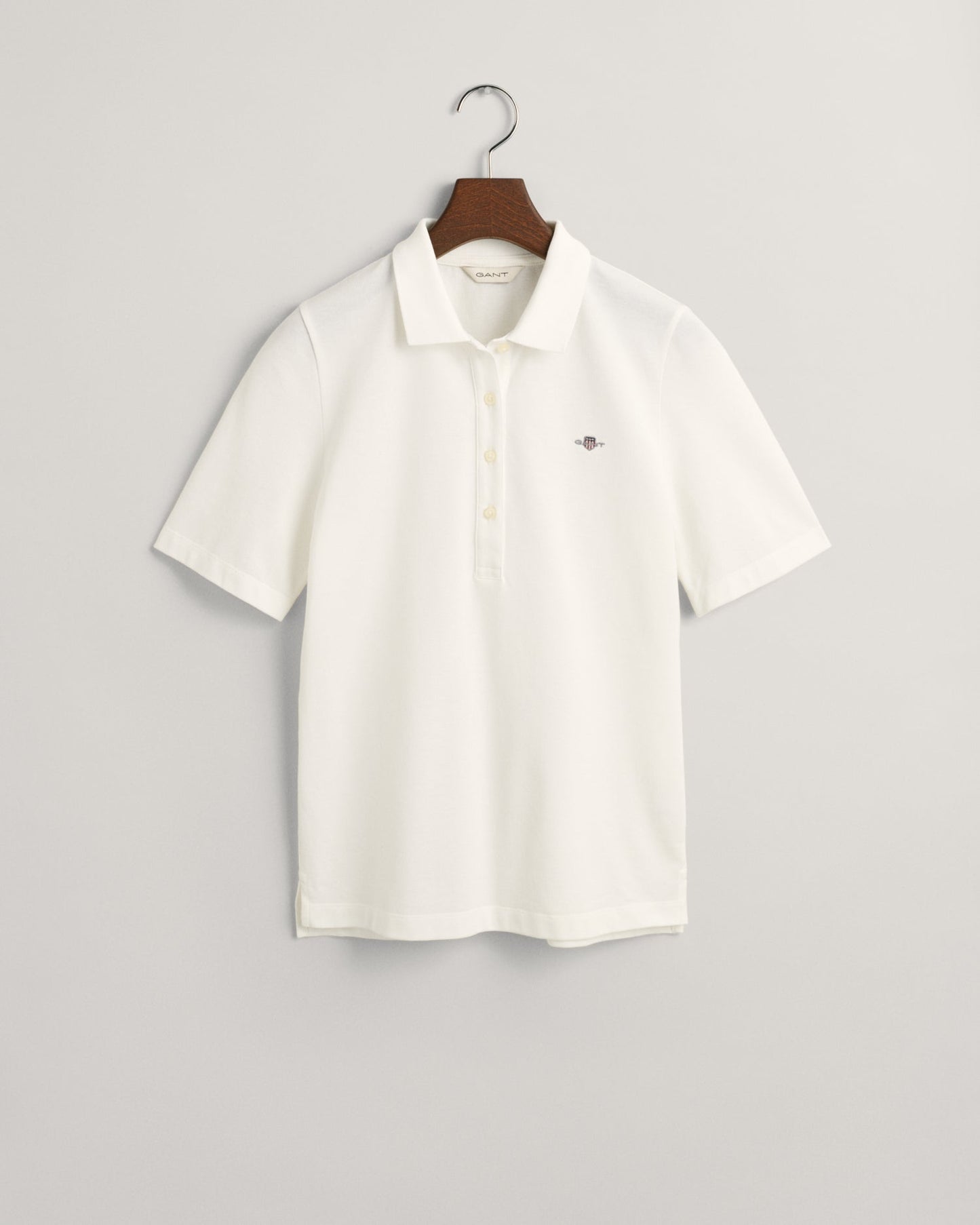 Women's Shield Piqué Polo Shirt - EGGSHELL