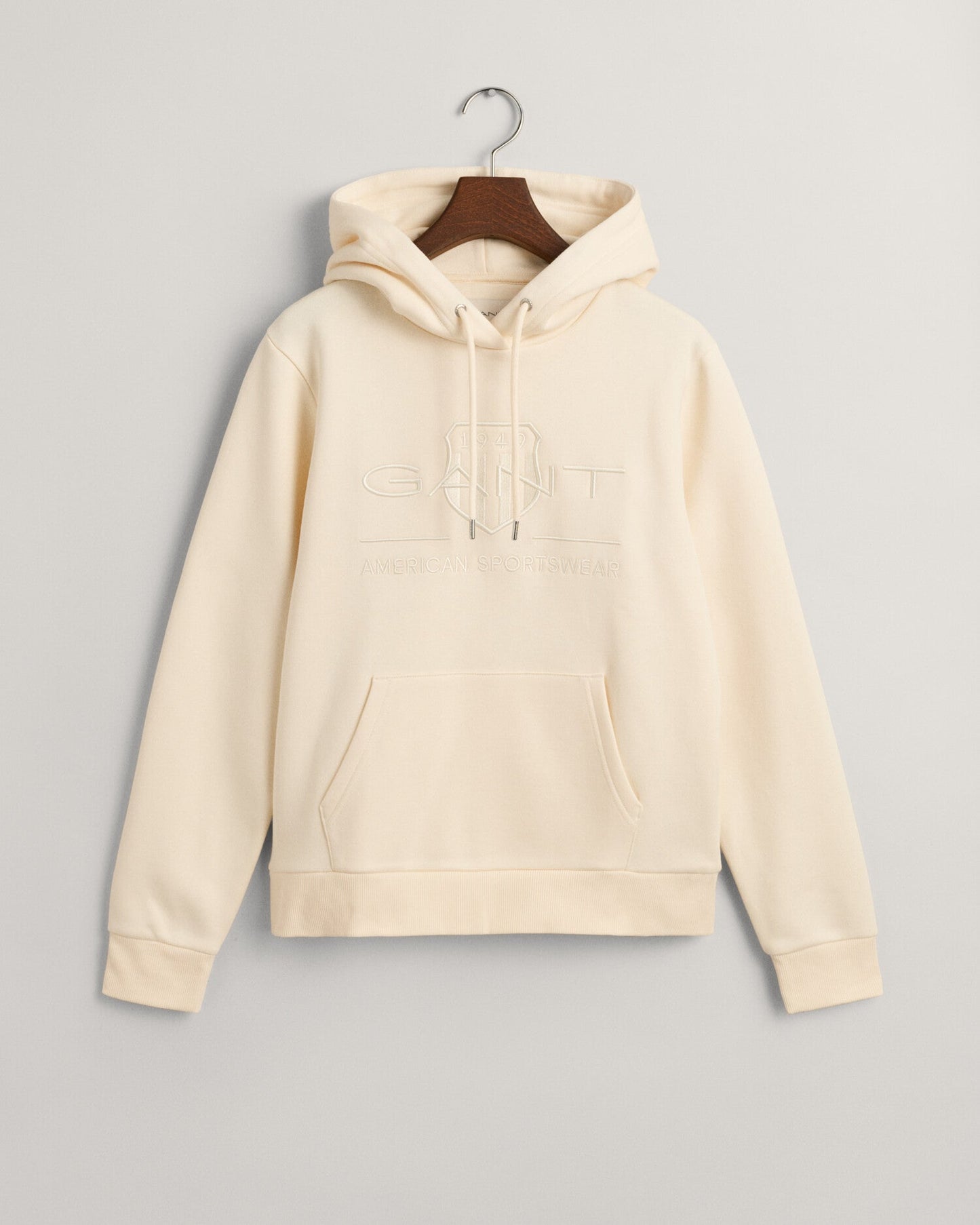 Women's Tonal Shield Hoodie - LINEN