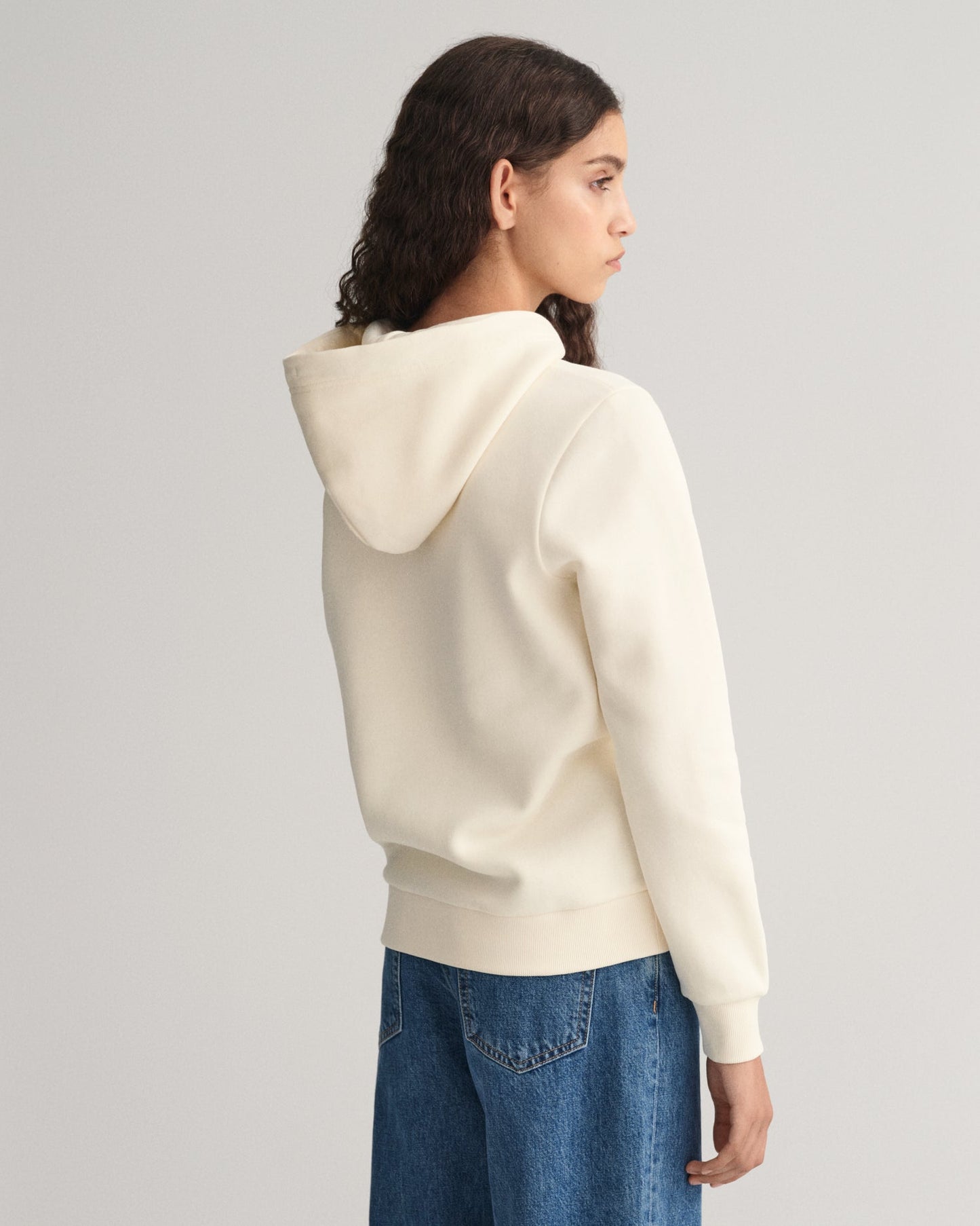 Women's Tonal Shield Hoodie - LINEN