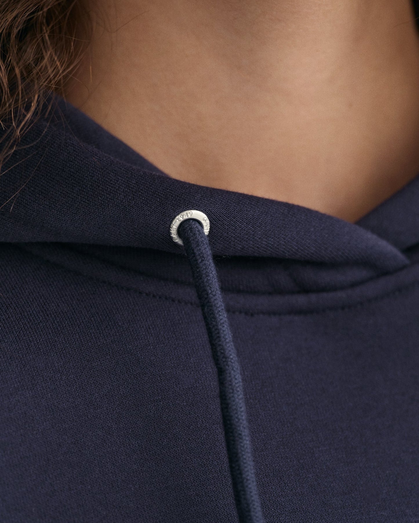 Women's Tonal Shield Hoodie - EVENING BLUE