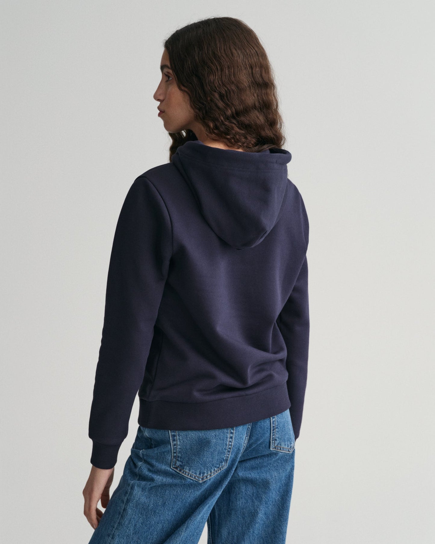 Women's Tonal Shield Hoodie - EVENING BLUE