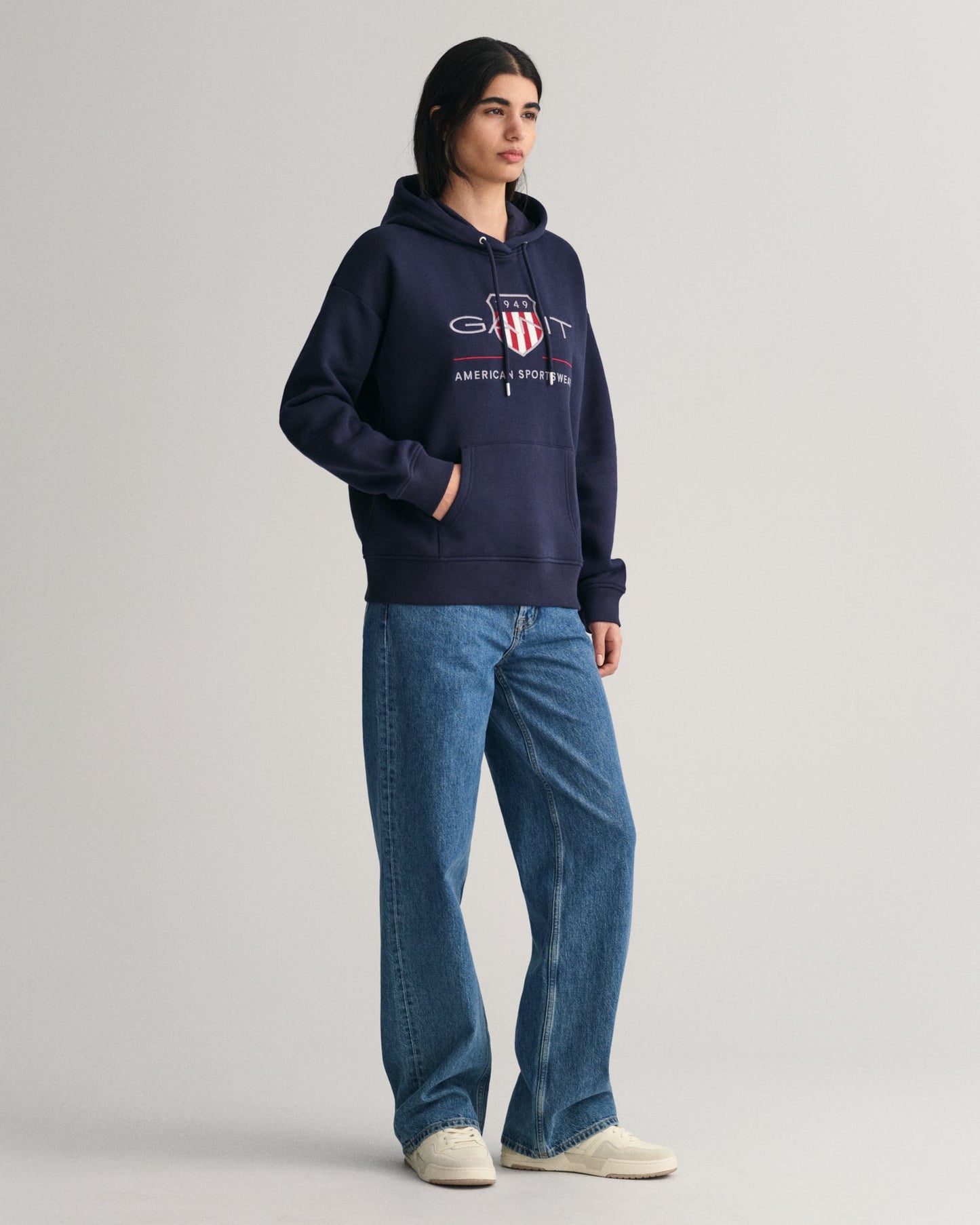 Women's Archive Shield Hoodie - EVENING BLUE