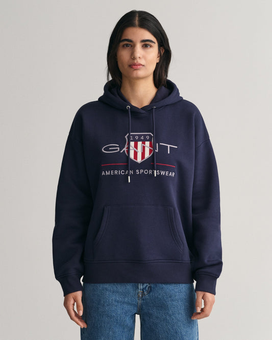 Women's Archive Shield Hoodie - EVENING BLUE