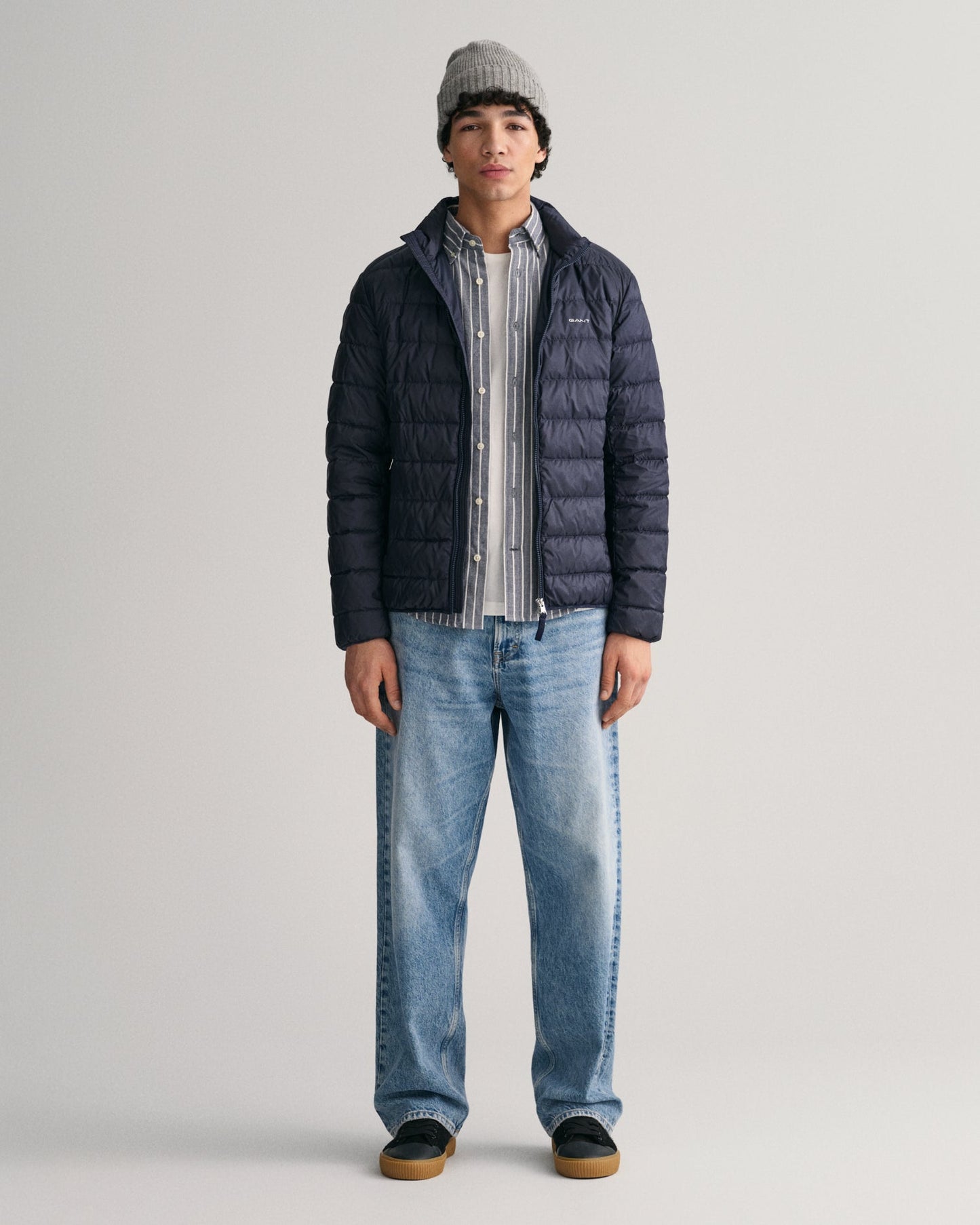 Men's Light Down Jacket - EVENING BLUE