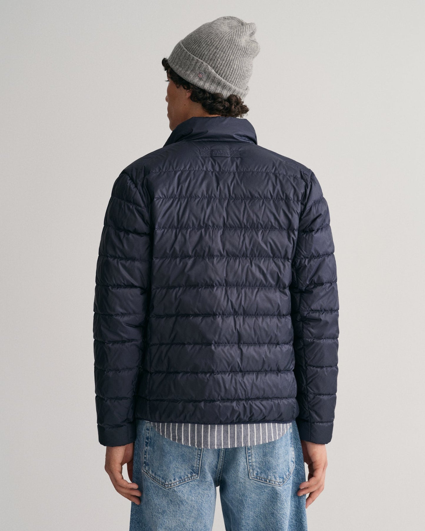 Men's Light Down Jacket - EVENING BLUE