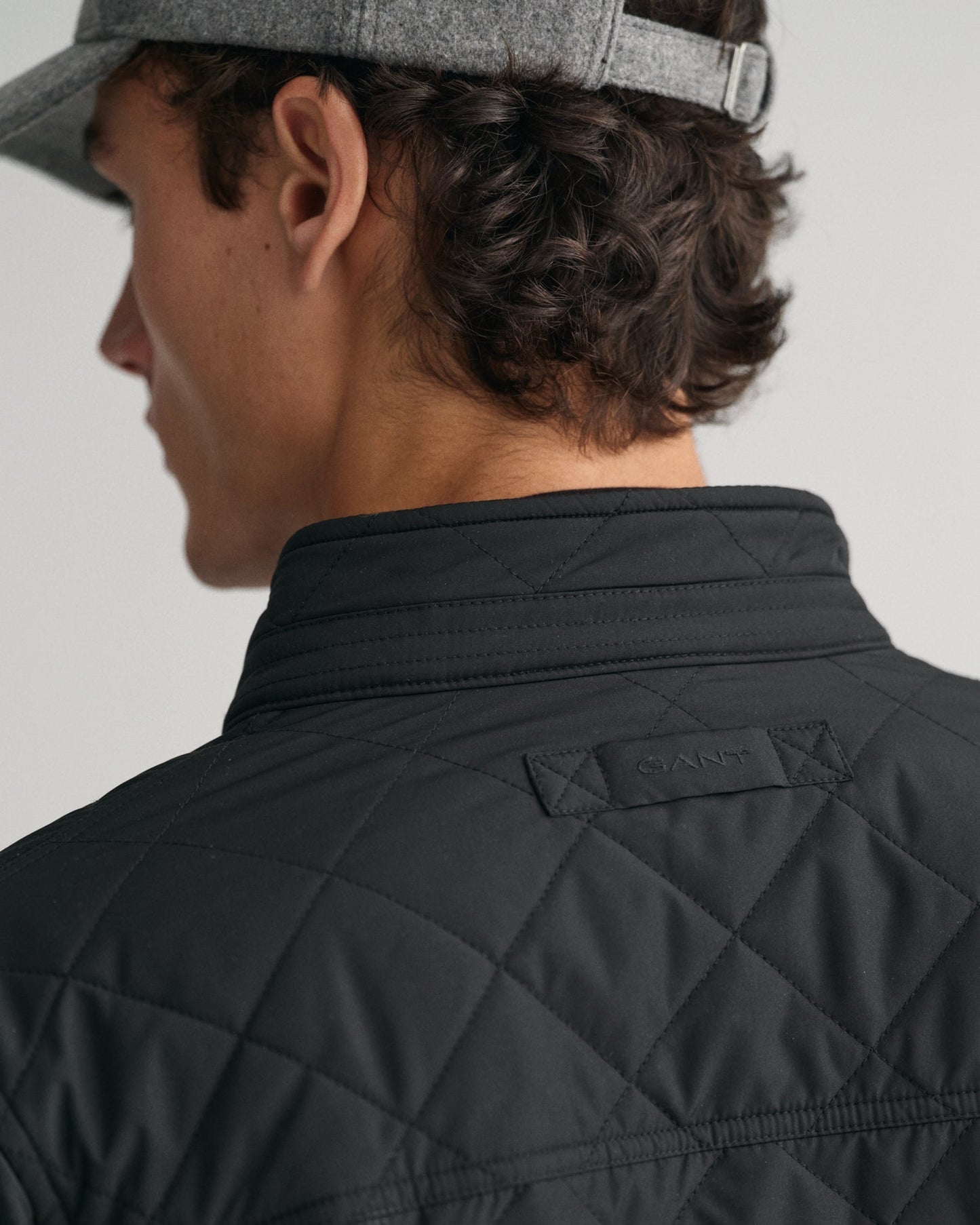 Men's Quilted Windcheater - BLACK