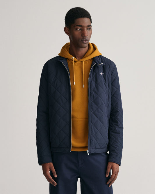 Men's Quilted Windcheater - EVENING BLUE