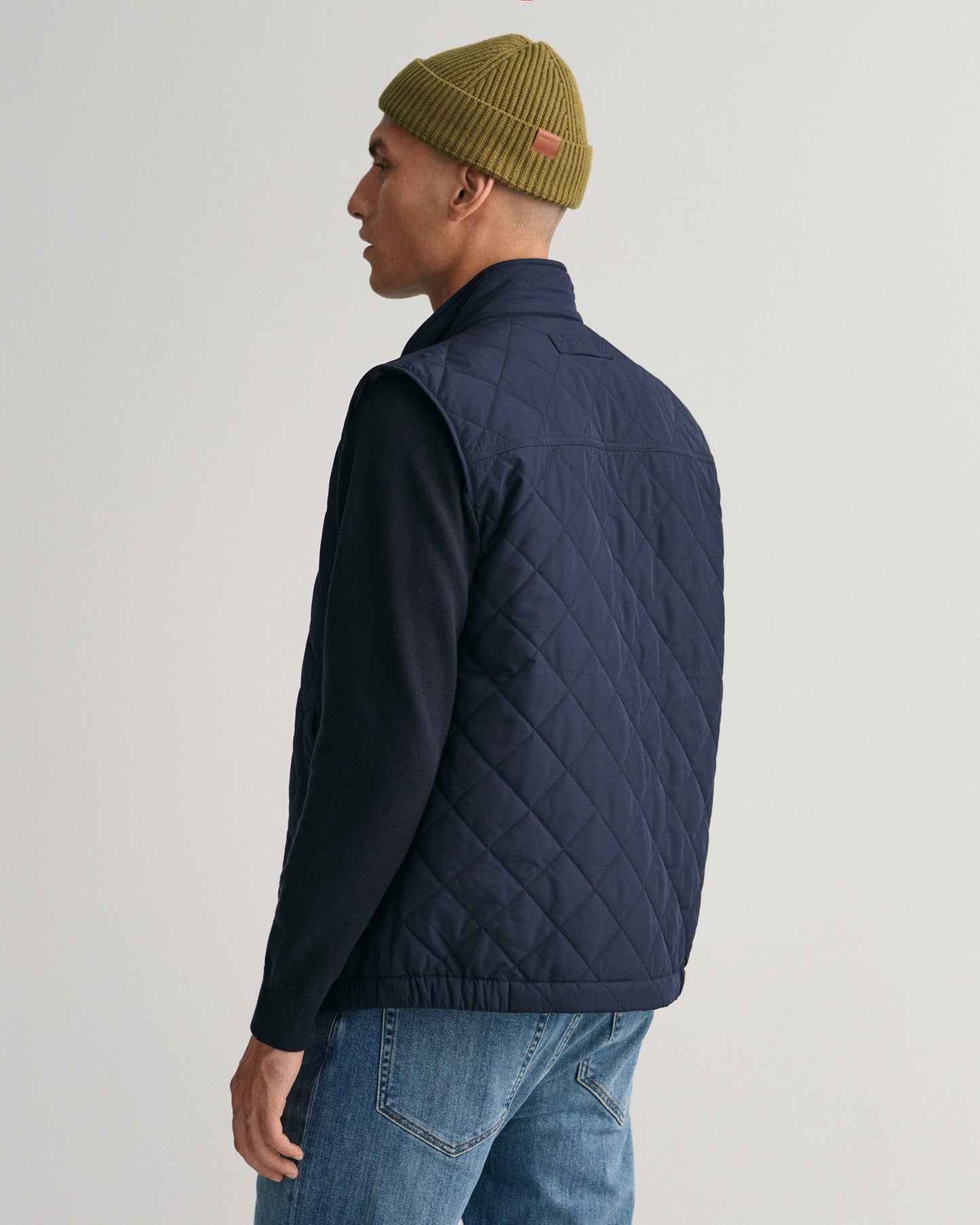 Men's Quilted Windcheater Vest - EVENING BLUE