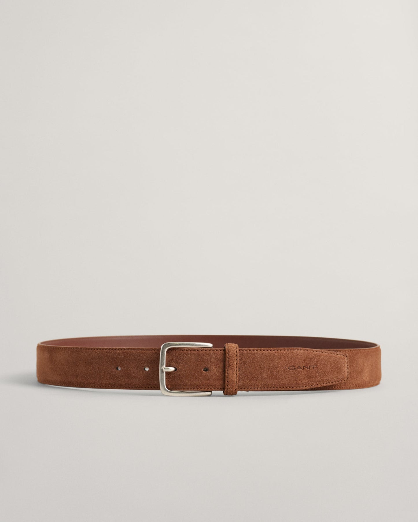 Men's Classic Suede Belt - WEATHERED BROWN