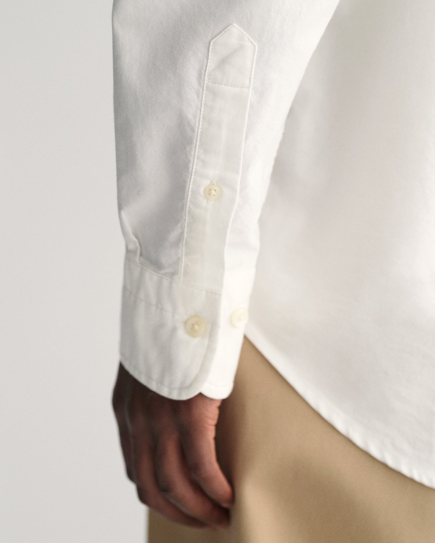 Men's Regular Fit Oxford Shirt - WHITE