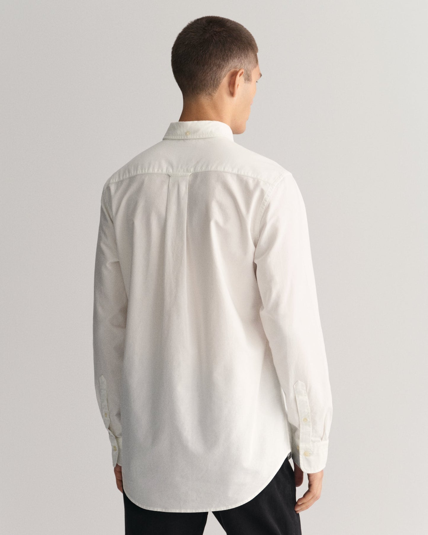 Men's Regular Fit Oxford Shirt - WHITE