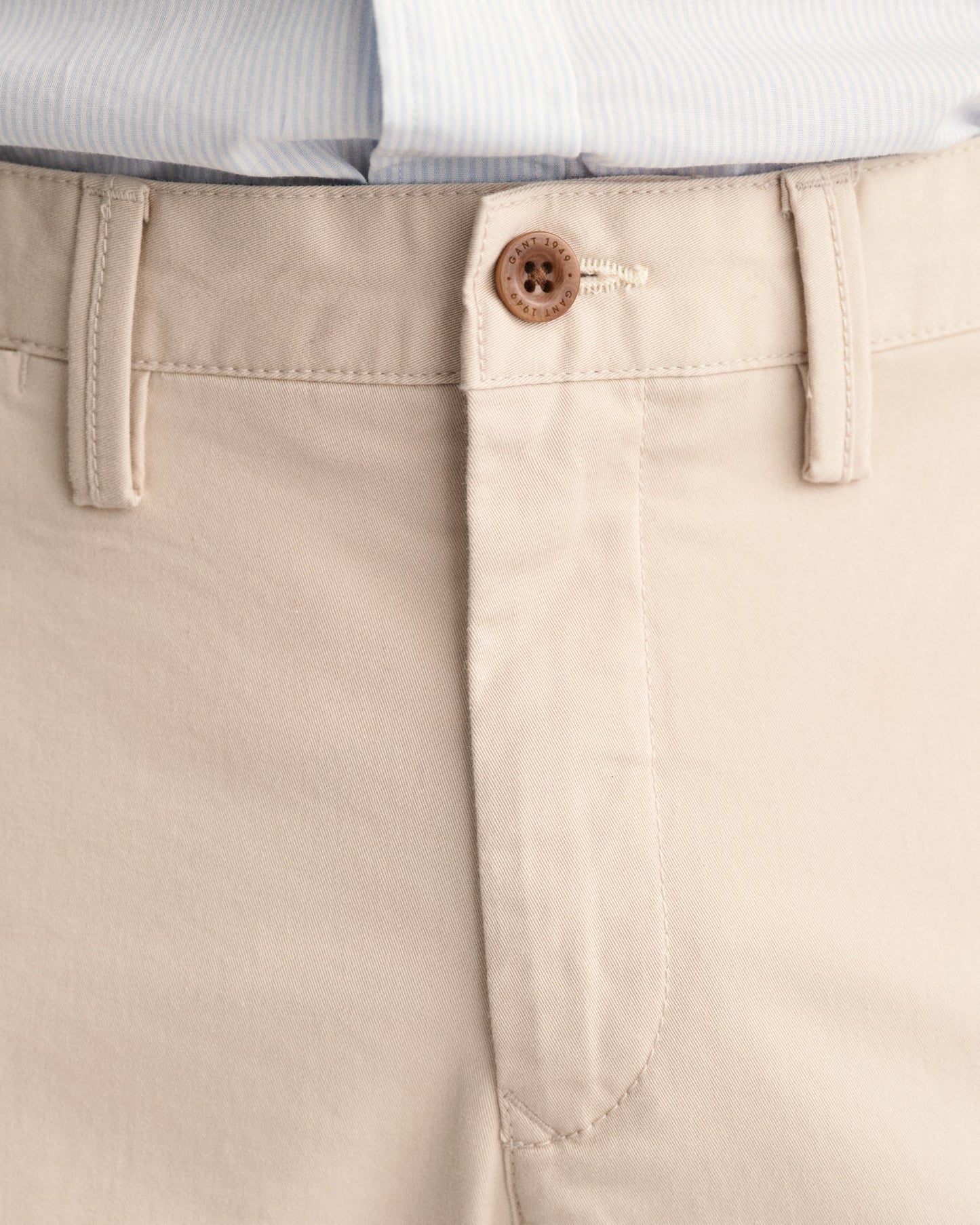 Men's Slim Fit Twill Chinos - PUTTY