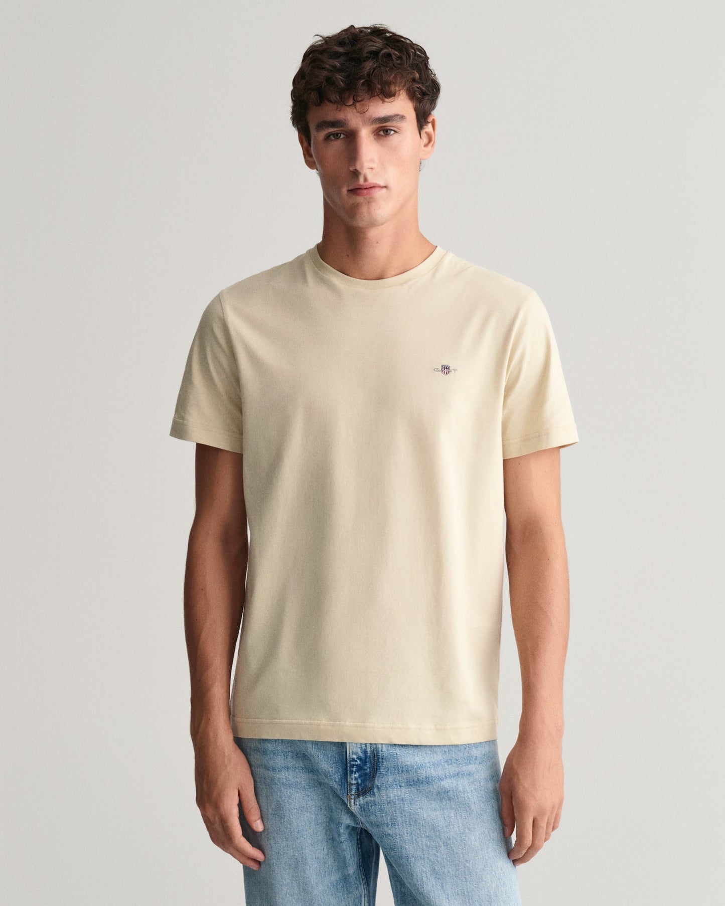 Men's Shield T-Shirt - SILKY BEIGE