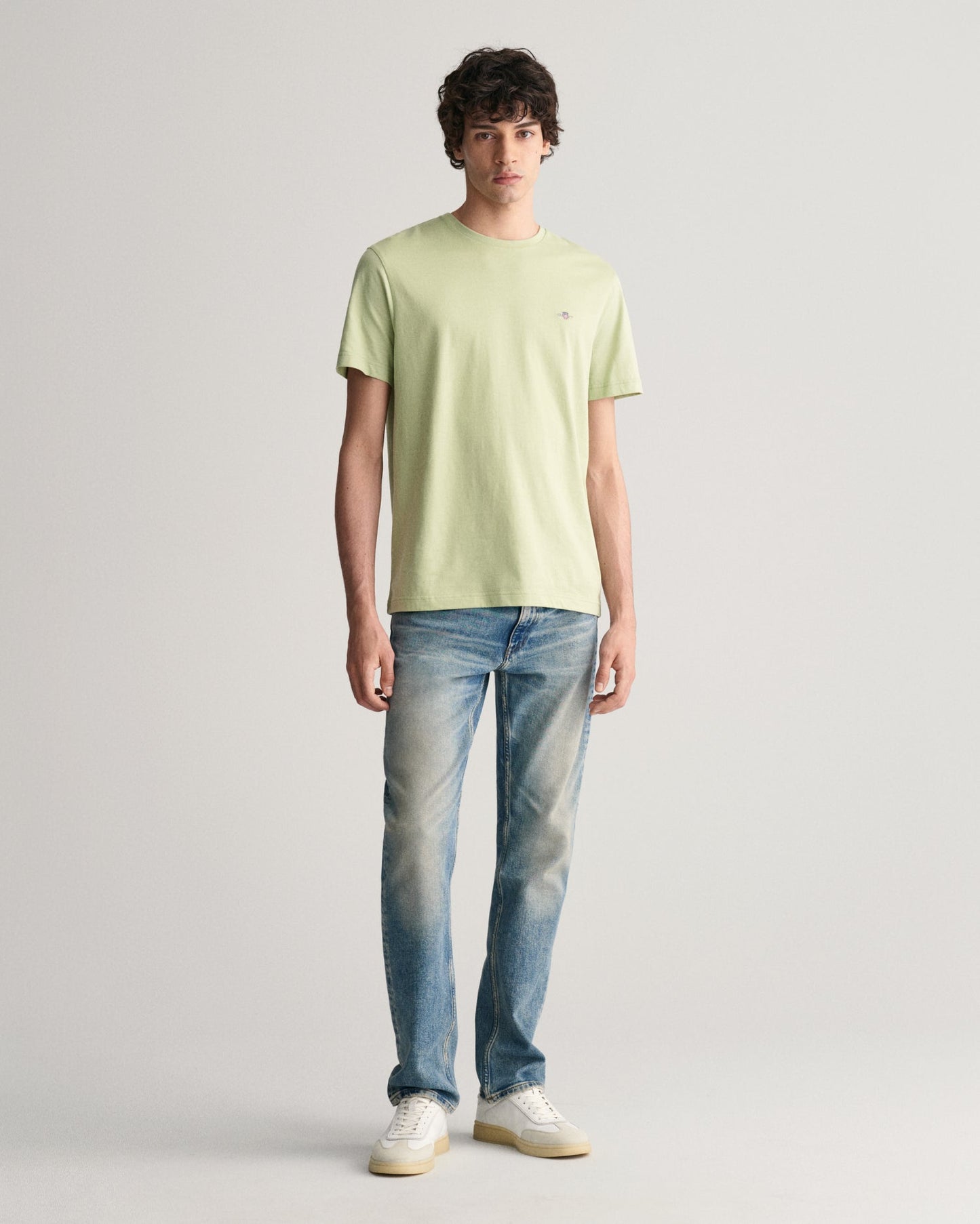 Men's Shield T-Shirt - MILKY MATCHA