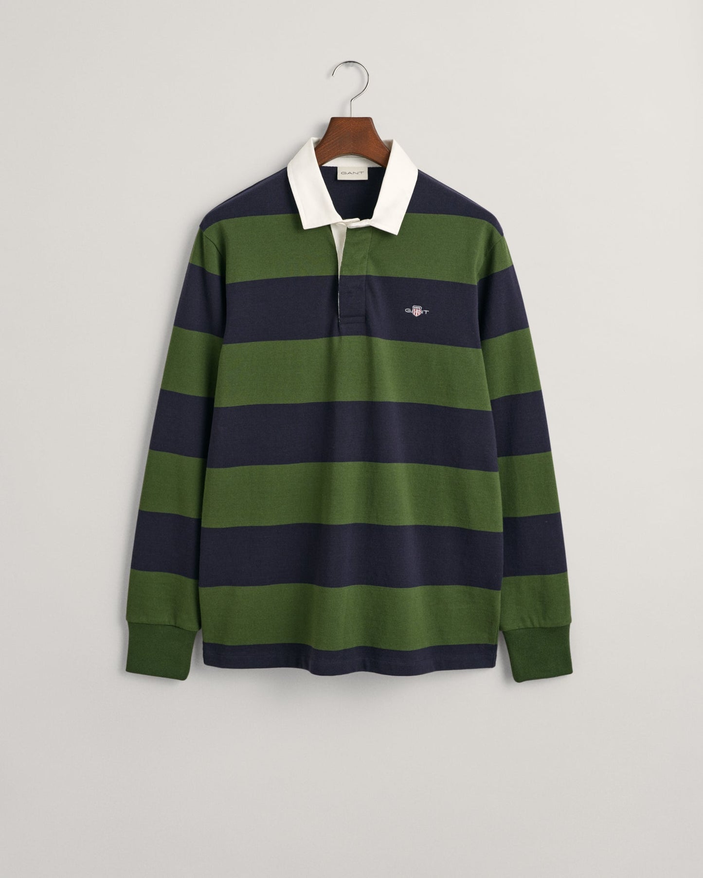 Men's Shield Barstriped Heavy Rugger - PINE GREEN