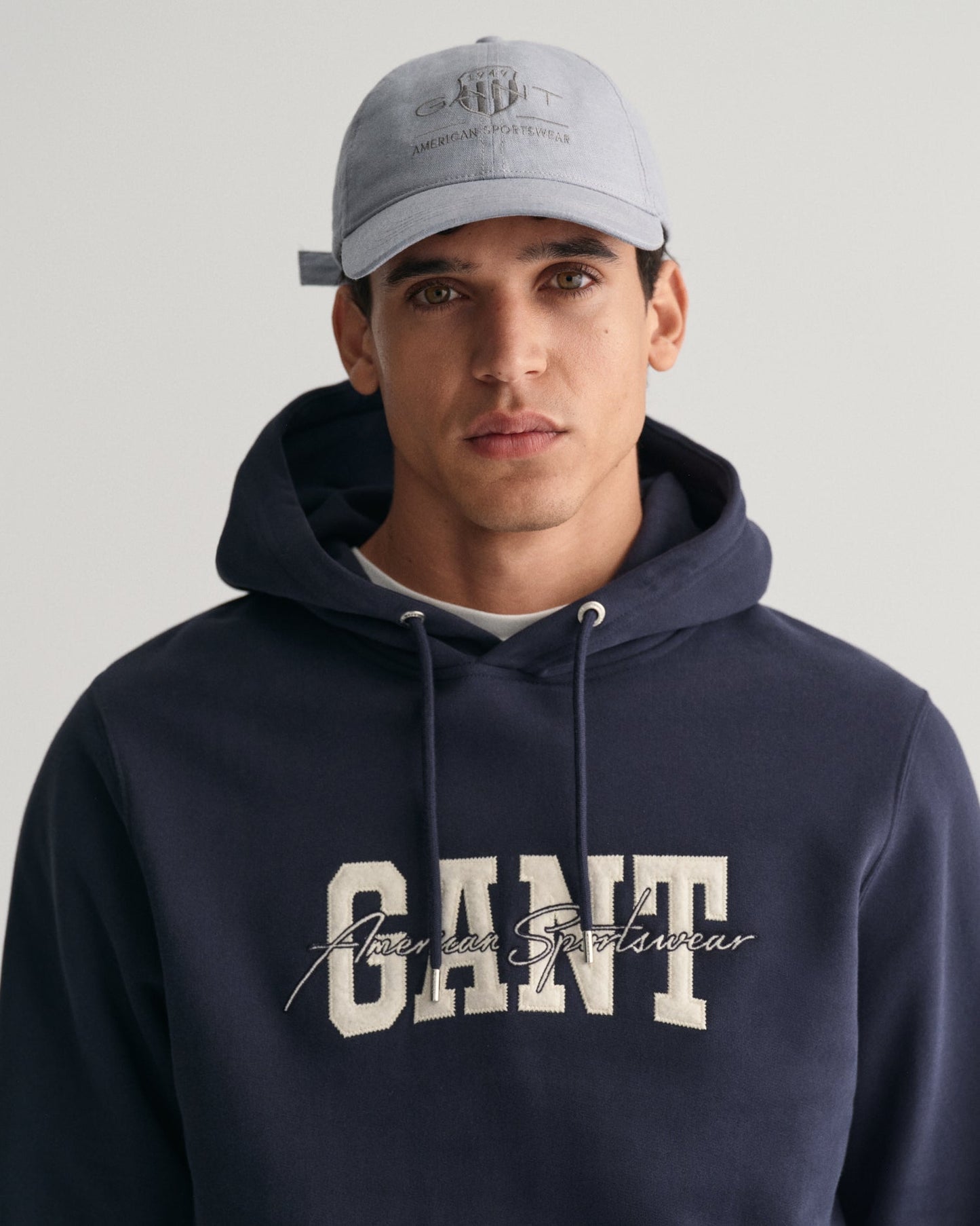 Men's Arch Script Hoodie - EVENING BLUE