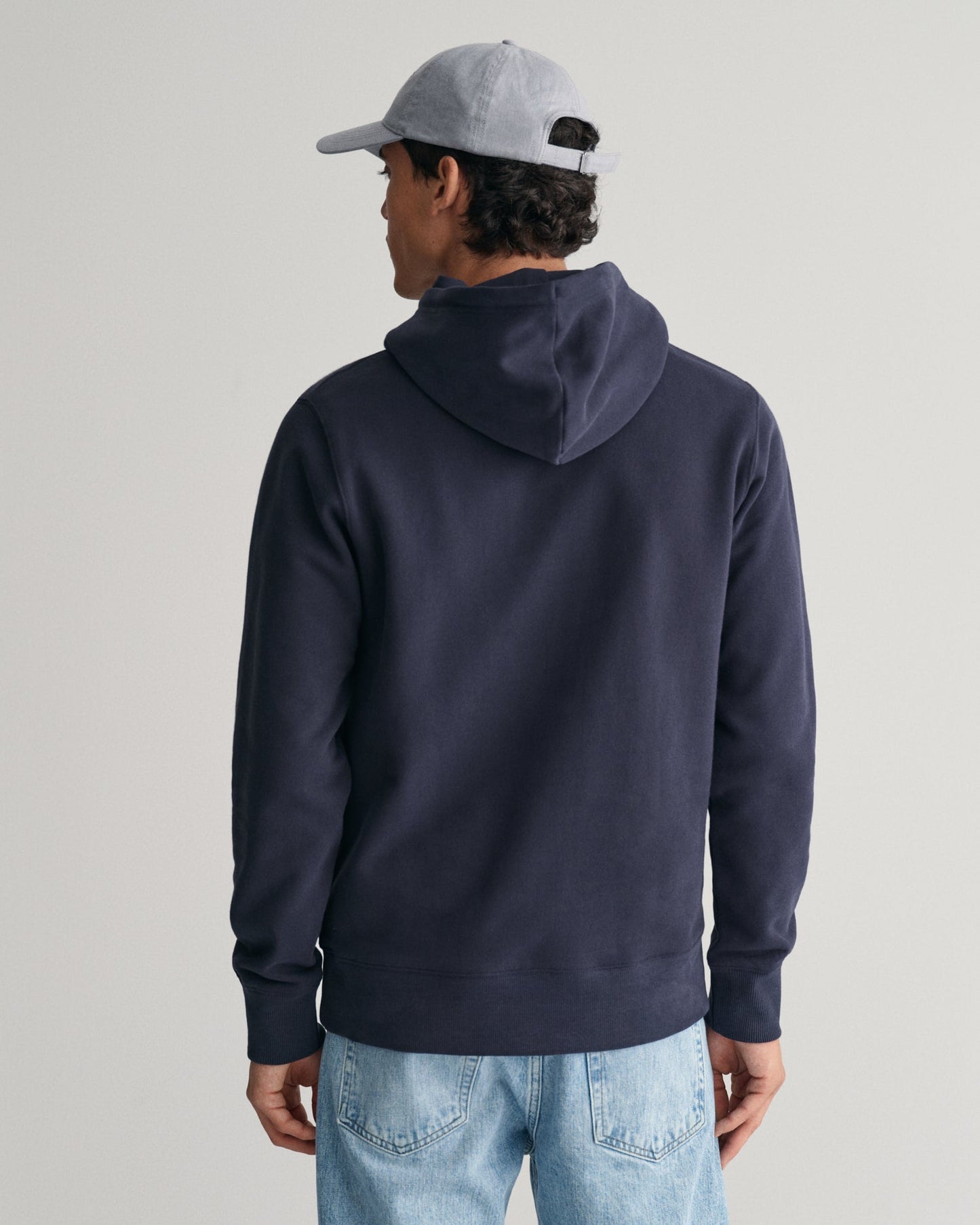 Men's Arch Script Hoodie - EVENING BLUE