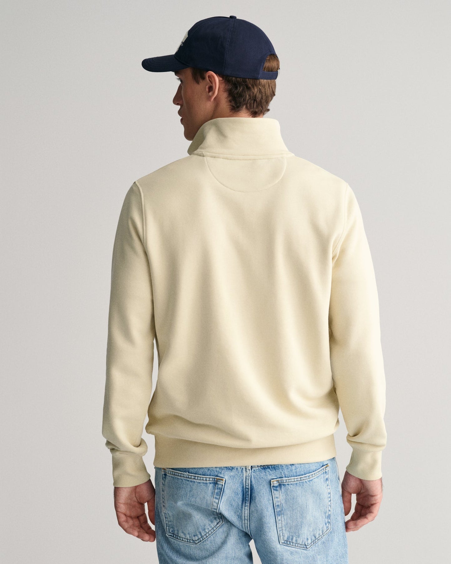 Men's Shield Half-Zip Sweatshirt - SILKY BEIGE