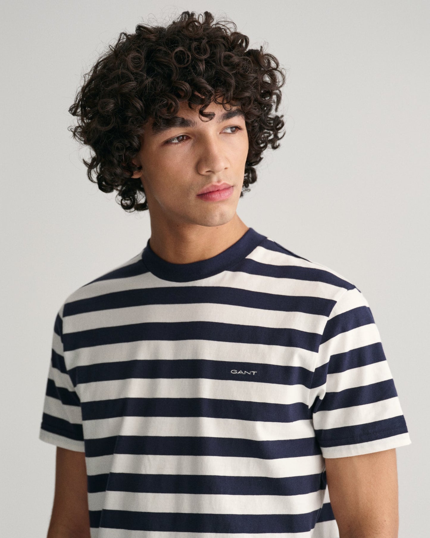 Men's Multi Striped T-Shirt - EVENING BLUE