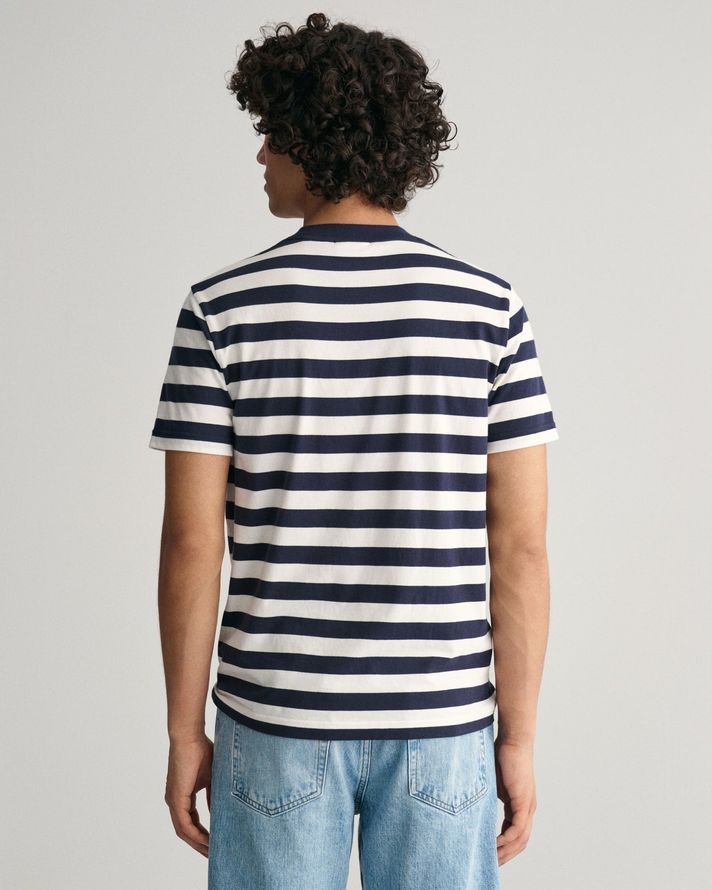 Men's Multi Striped T-Shirt - EVENING BLUE