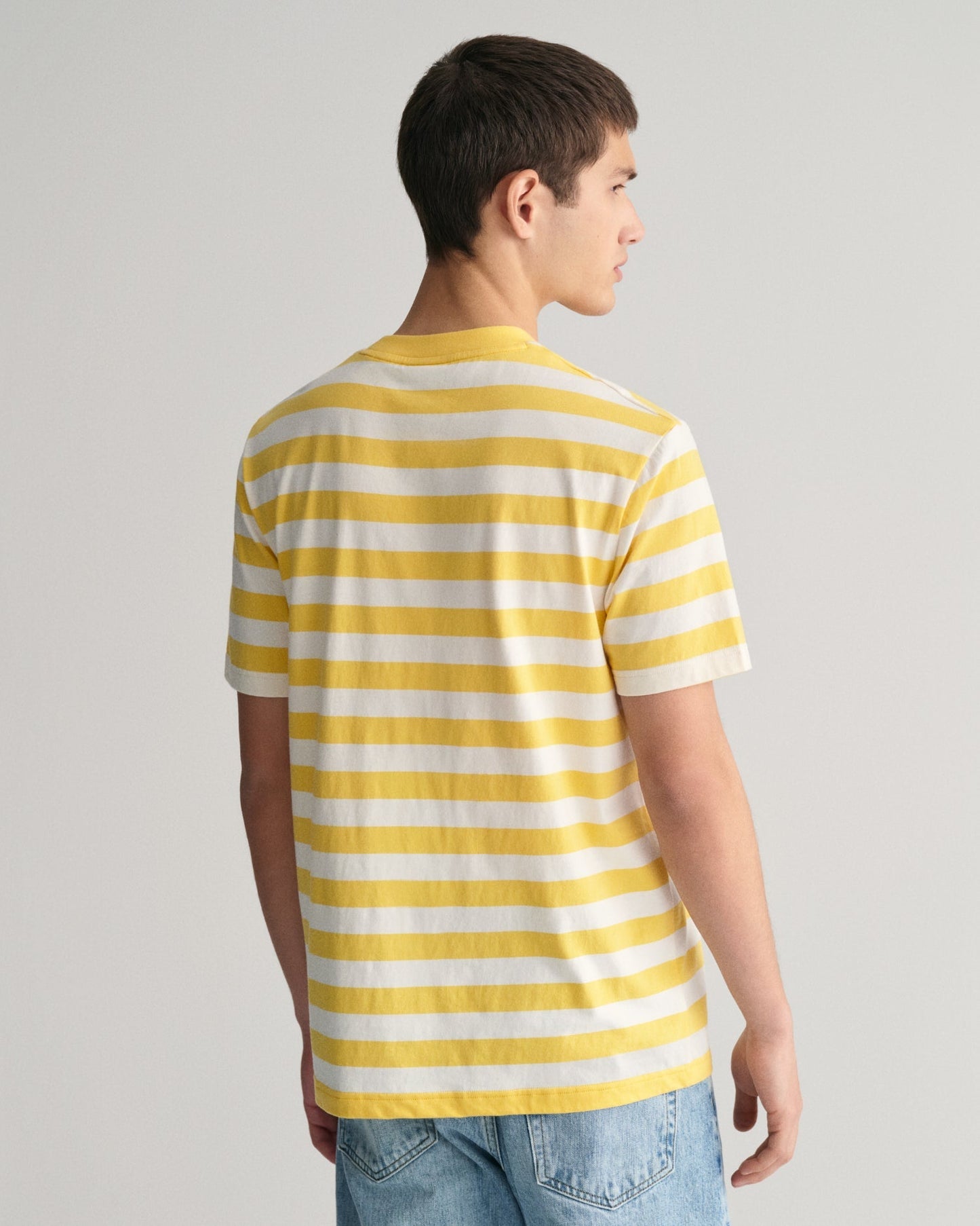 Men's Multi Striped T-Shirt - SMOOTH YELLOW