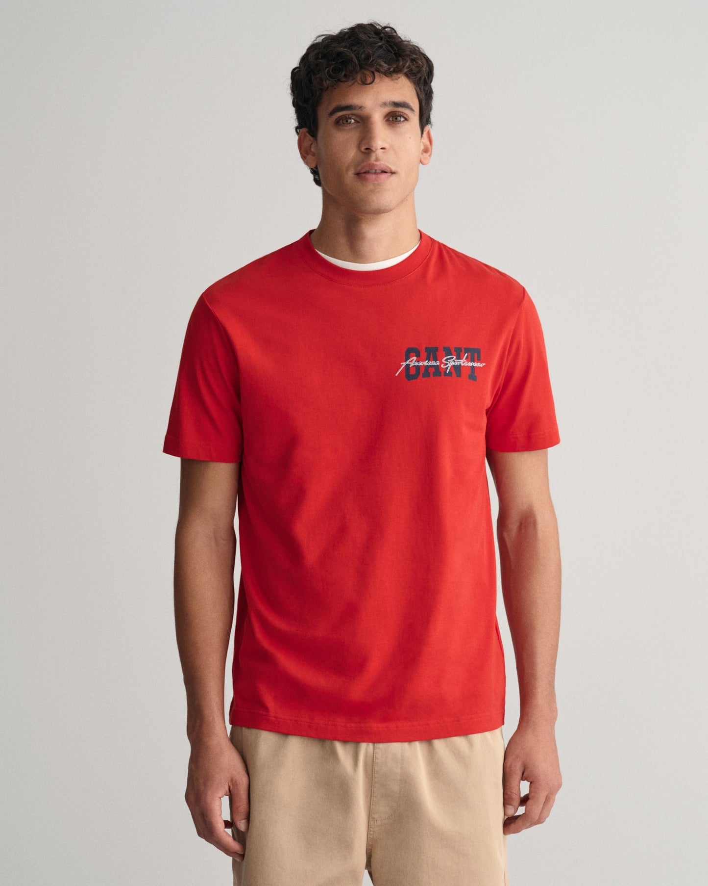 Men's Arch Script Graphic T-Shirt - RUBY RED