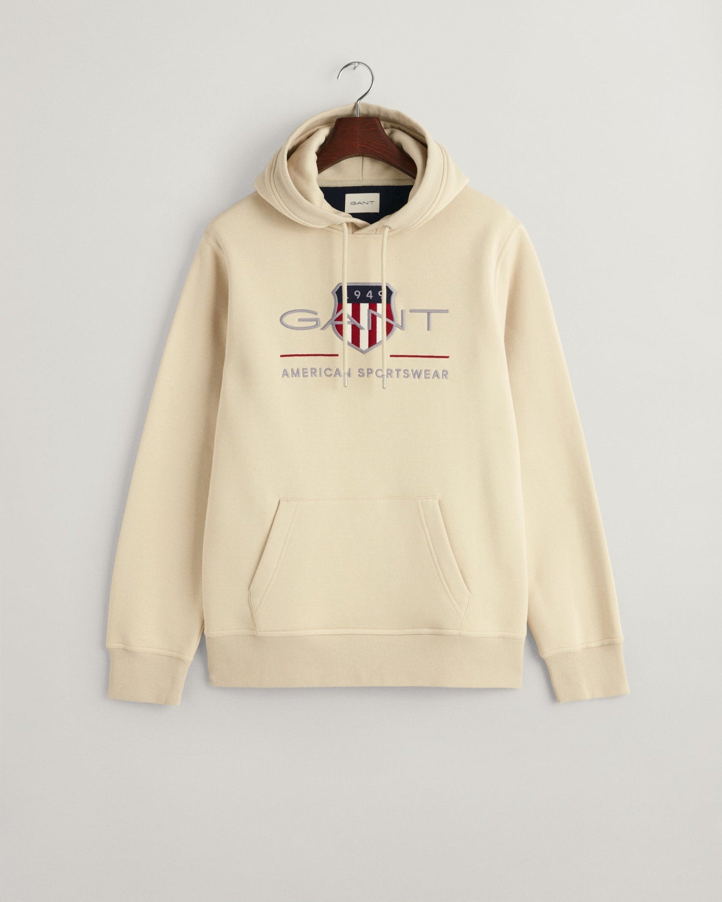 Men's Archive Shield Hoodie - SILKY BEIGE