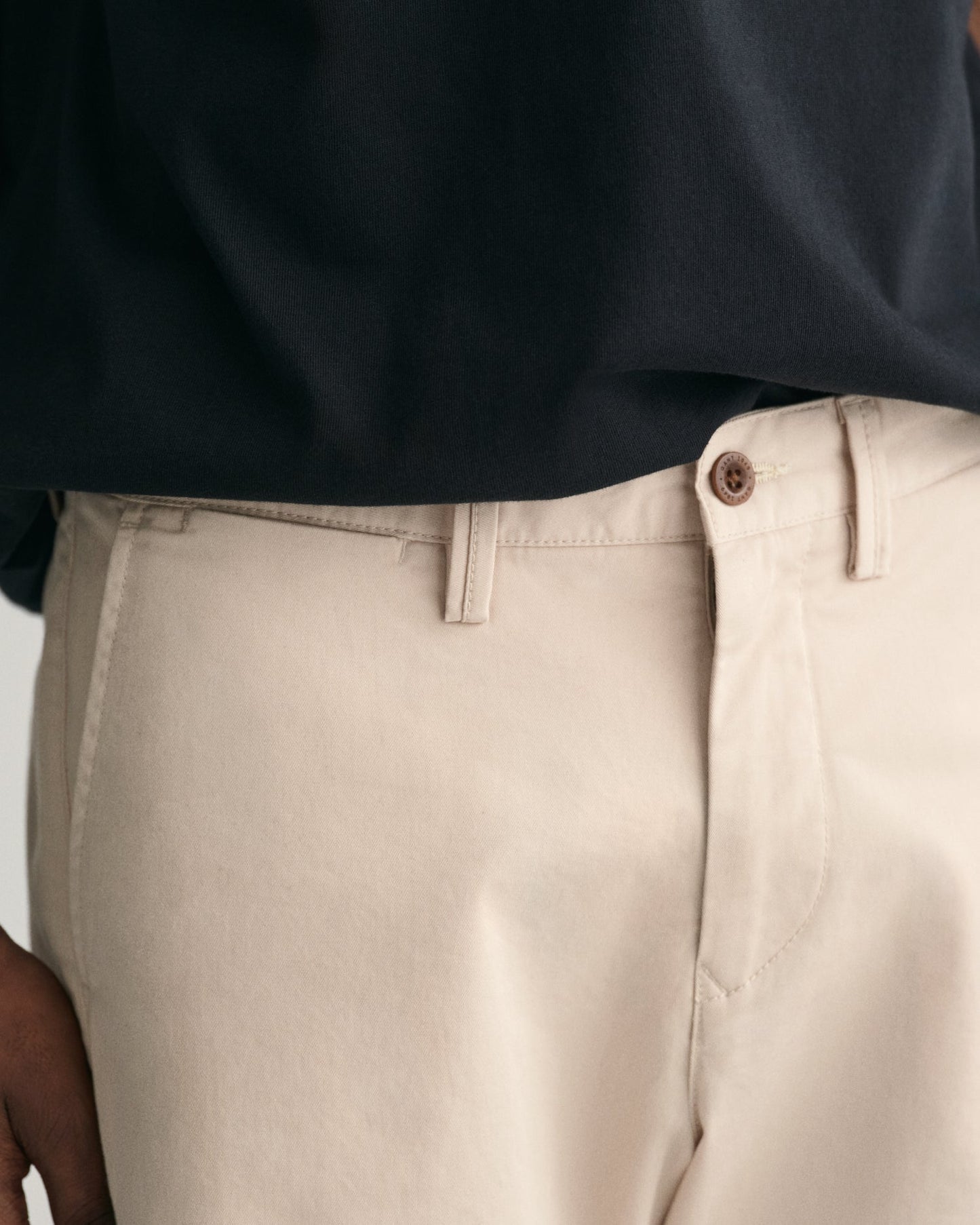 Men's Slim Fit Twill Shorts - PUTTY